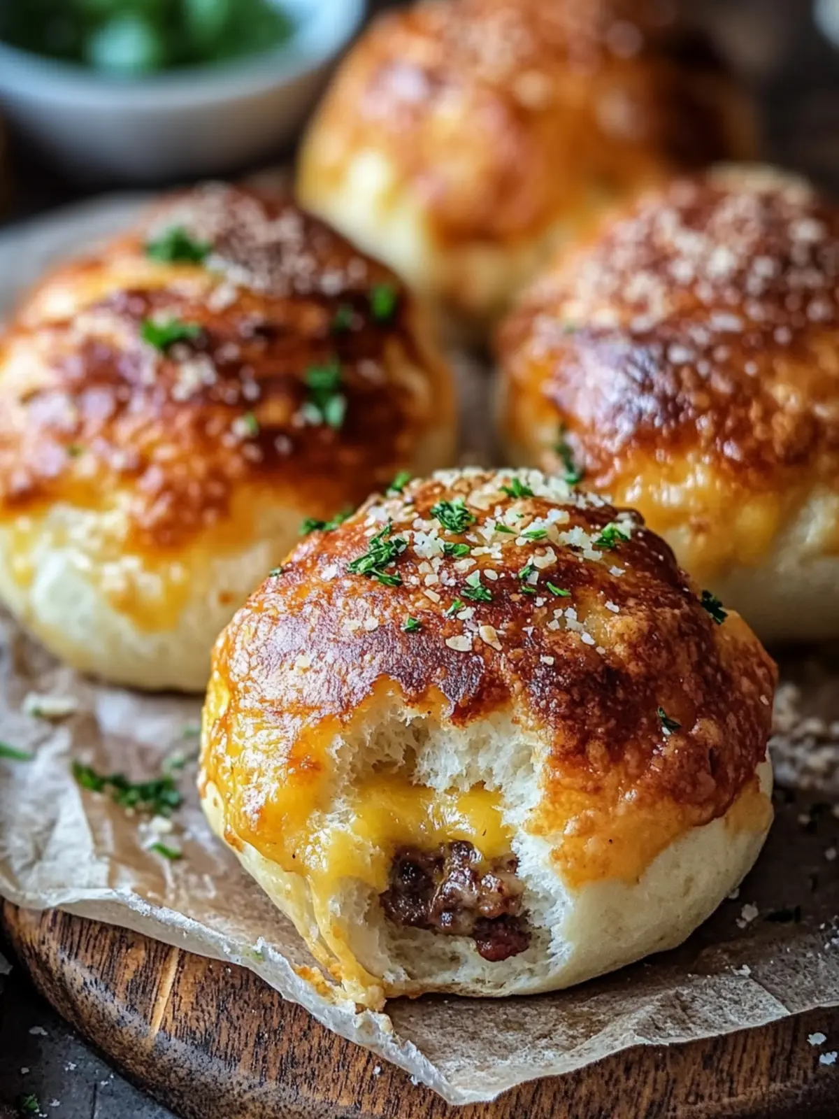 Garlic Parmesan Cheeseburger Bombs for Perfect Cozy Nights 5 Garlic Parmesan Cheeseburger Bombs
