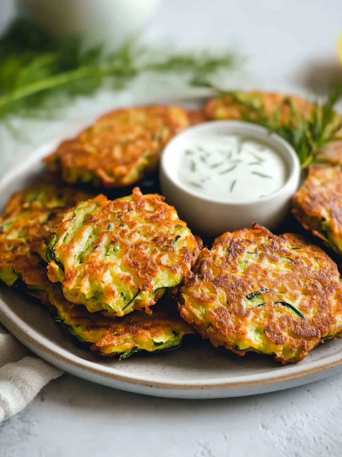 Crispy Zucchini Fritters: A Tasty Twist for Dinner 3 Zucchini Fritters