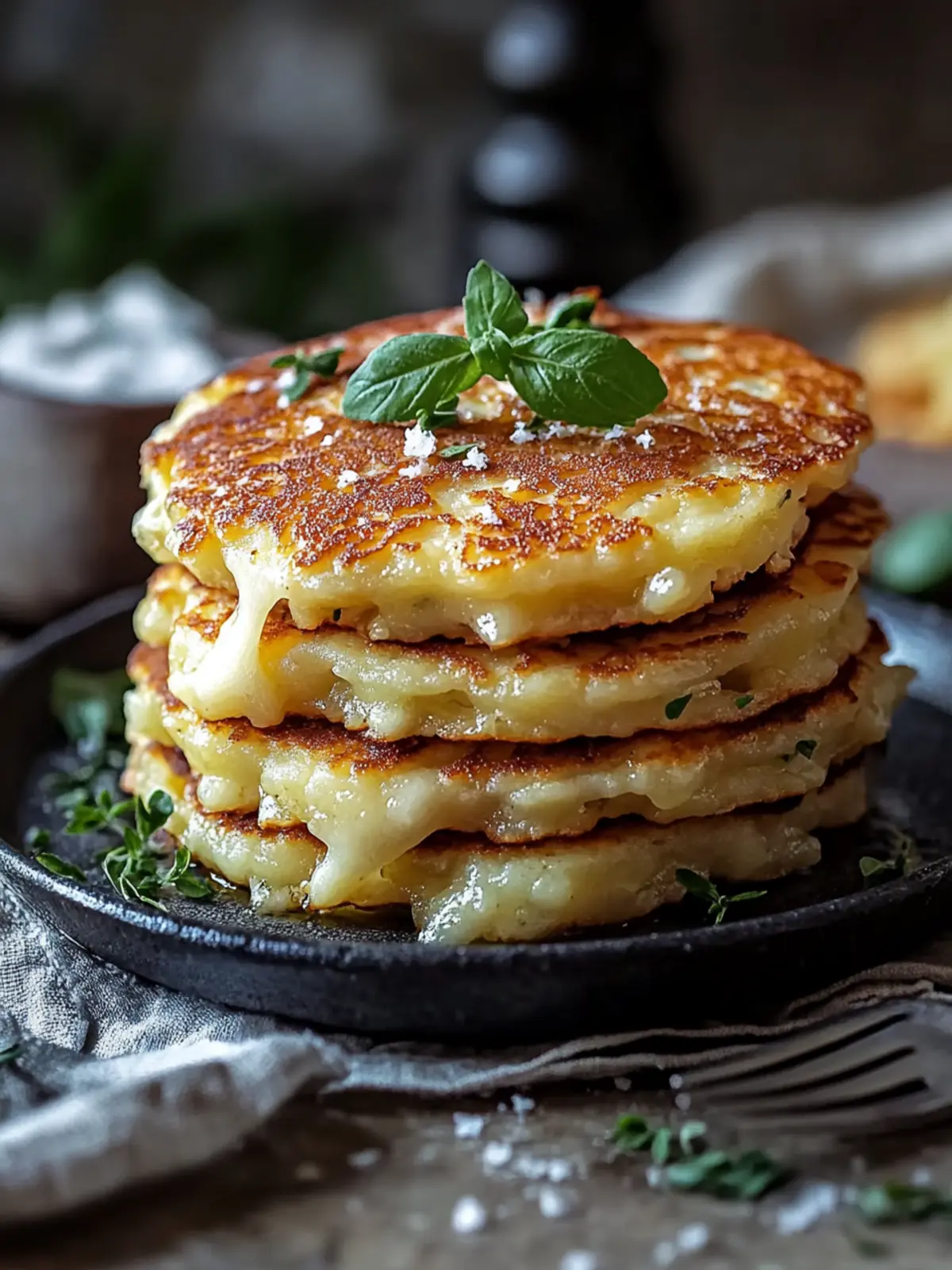 Crispy Potato Cheese Pancakes with an Italian Twist You’ll Love 3 Crispy Potato Cheese Pancakes with an Italian Twist