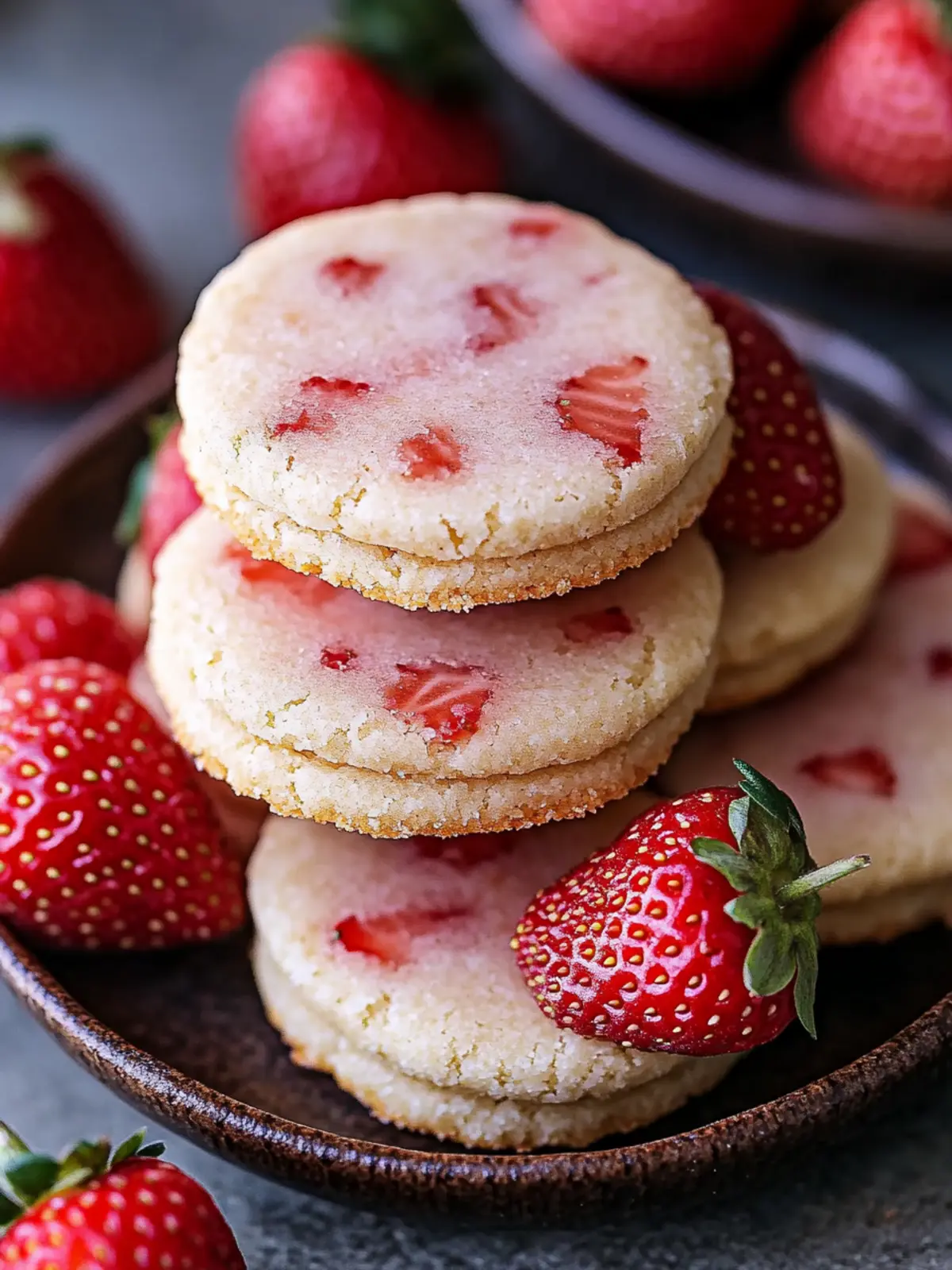 Delicious Strawberry Shortbread Cookies You'll Crave Forever 2 Strawberry Shortbread Cookies