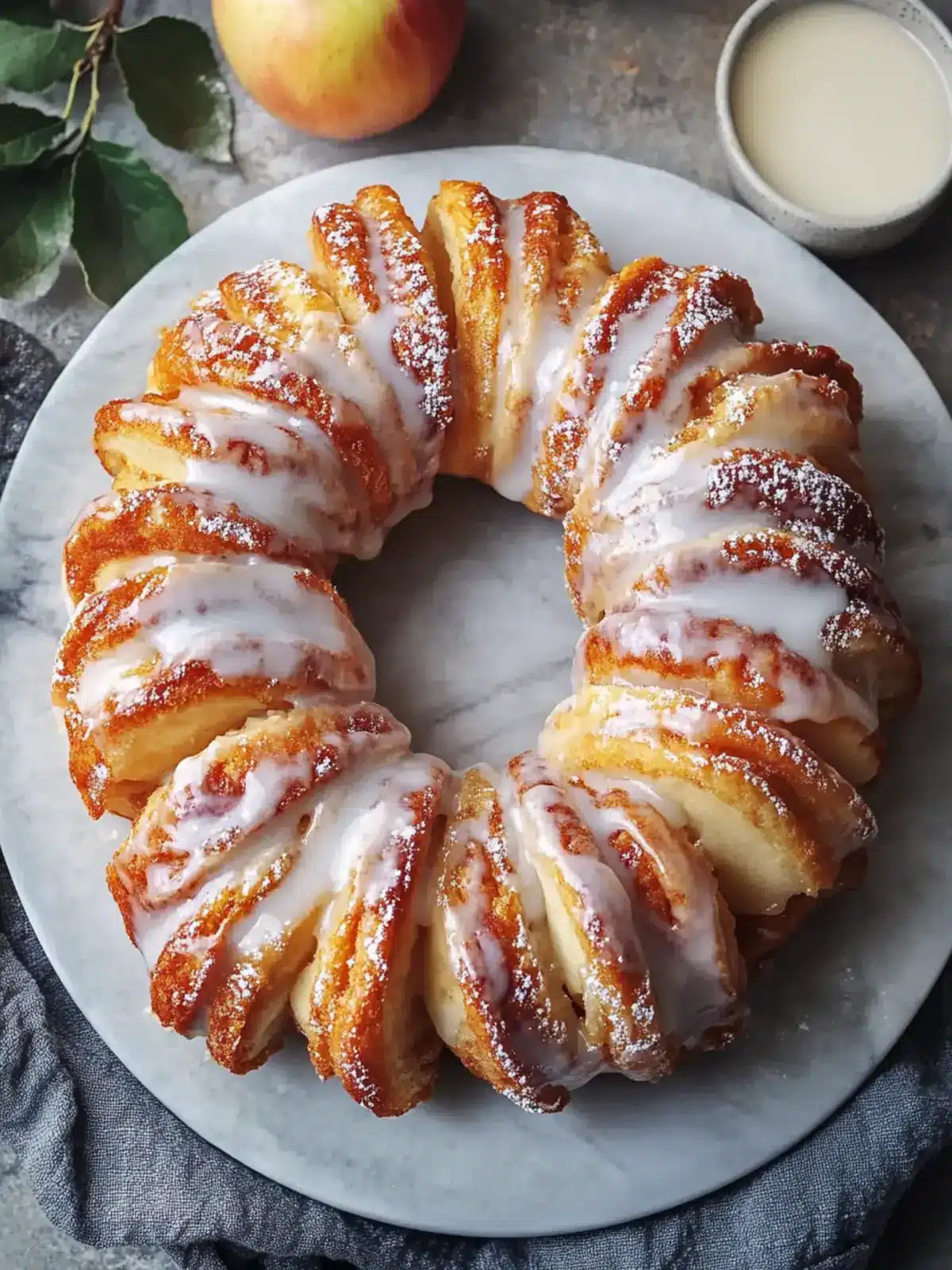 Decadent Apple Kringle with Vanilla Glaze Everyone Will Love 2 Apple Kringle with Vanilla Glaze