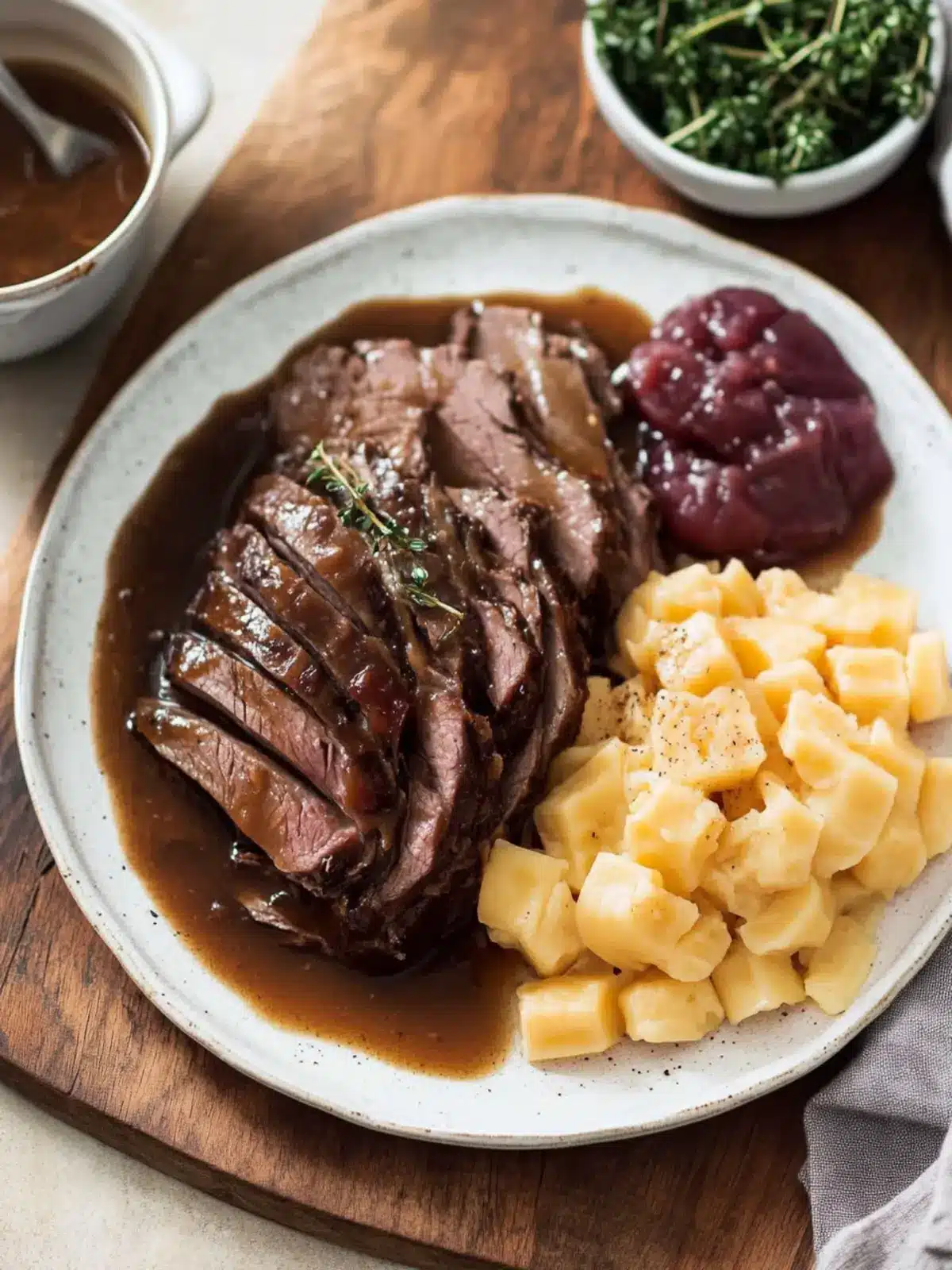 Irresistible Sauerbraten: A Cozy German Comfort Food Delight 4 Sauerbraten