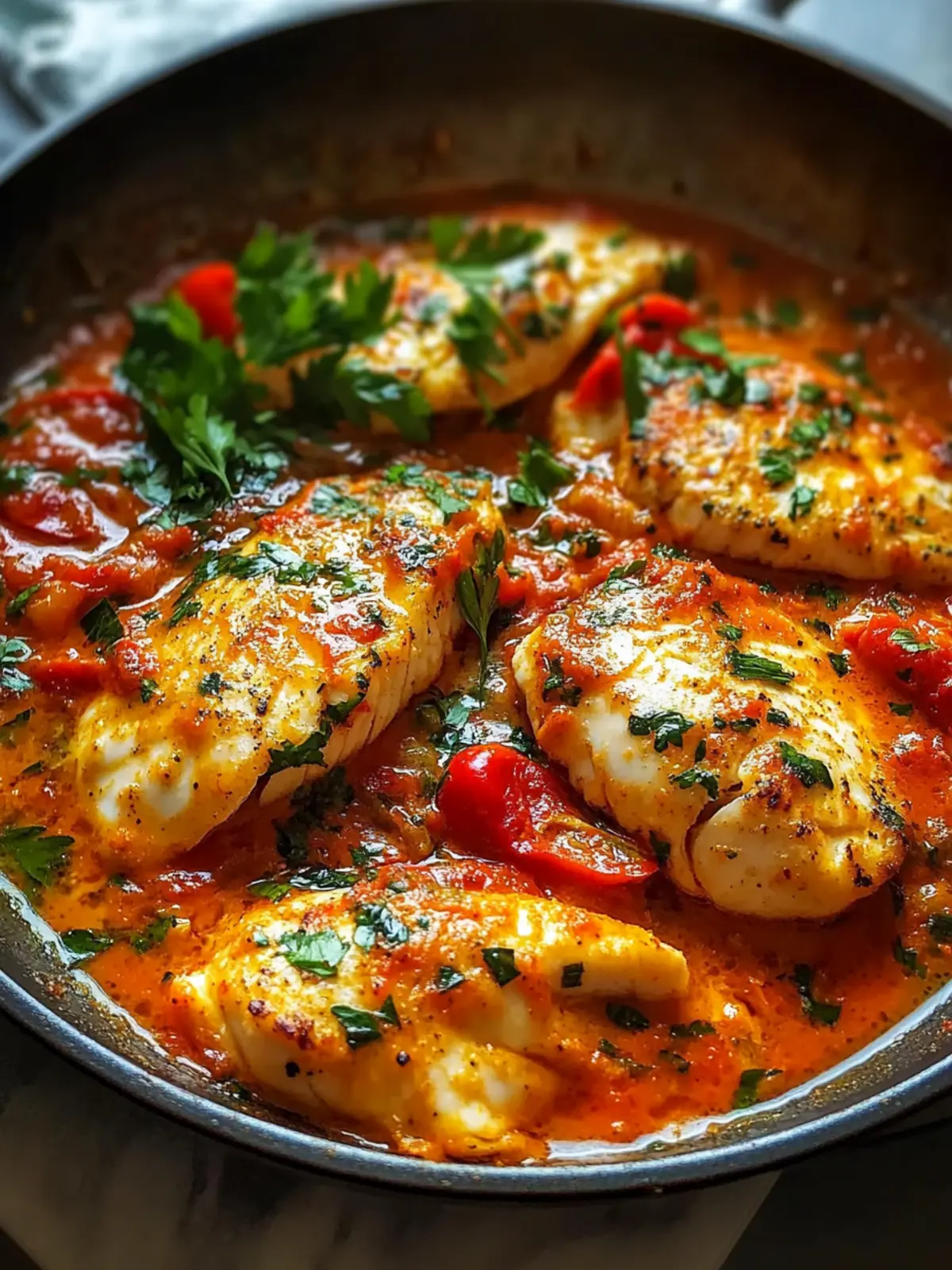 Quick Tilapia in Roasted Pepper Sauce: Easy 20-Minute Meal 5 Quick Tilapia in Roasted Pepper Sauce