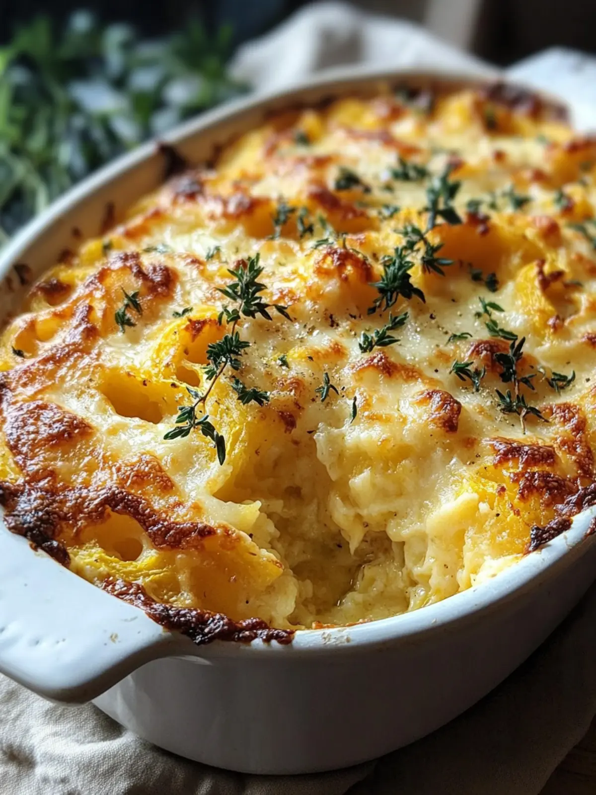Creamy Spaghetti Squash Au Gratin for Healthy Comfort Food 2 spaghetti squash au gratin
