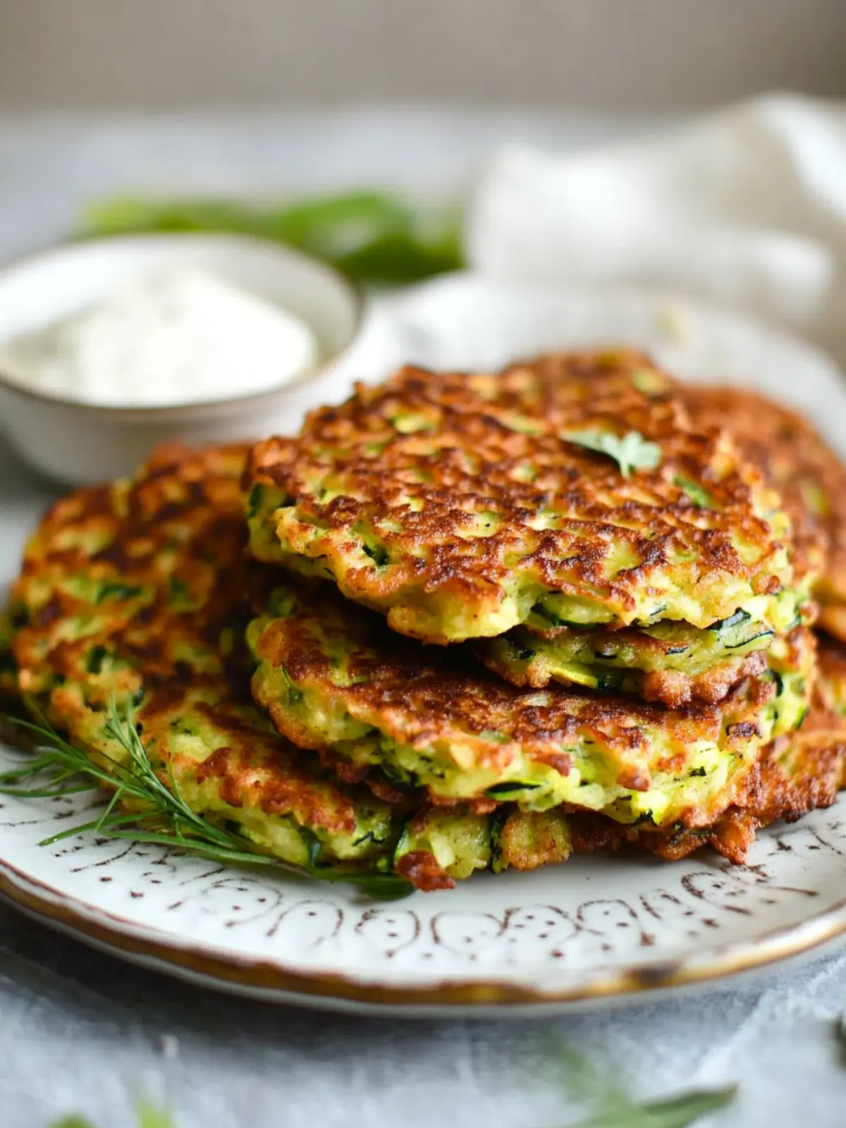 Crispy Zucchini Fritters: A Tasty Twist for Dinner 2 Zucchini Fritters
