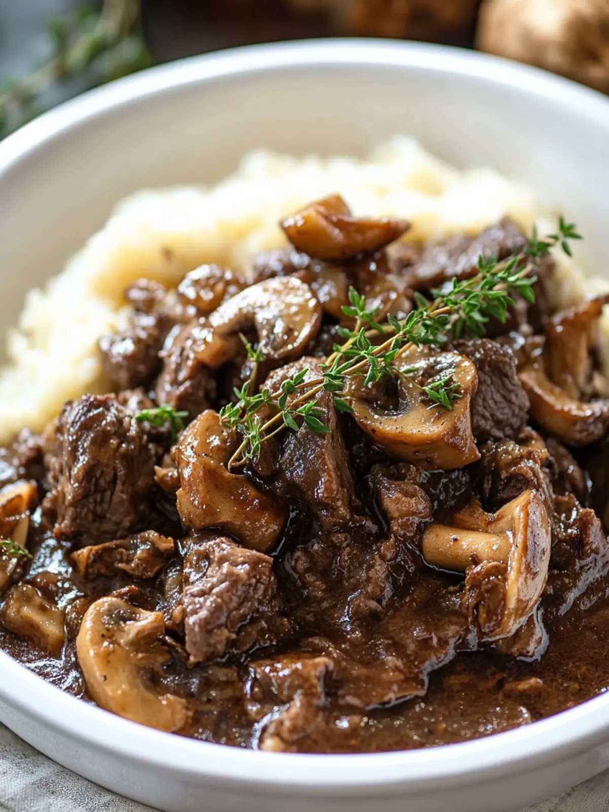 Cozy Braised Beef with Mixed Mushrooms for Ultimate Comfort 4 Braised Beef with Mixed Mushrooms