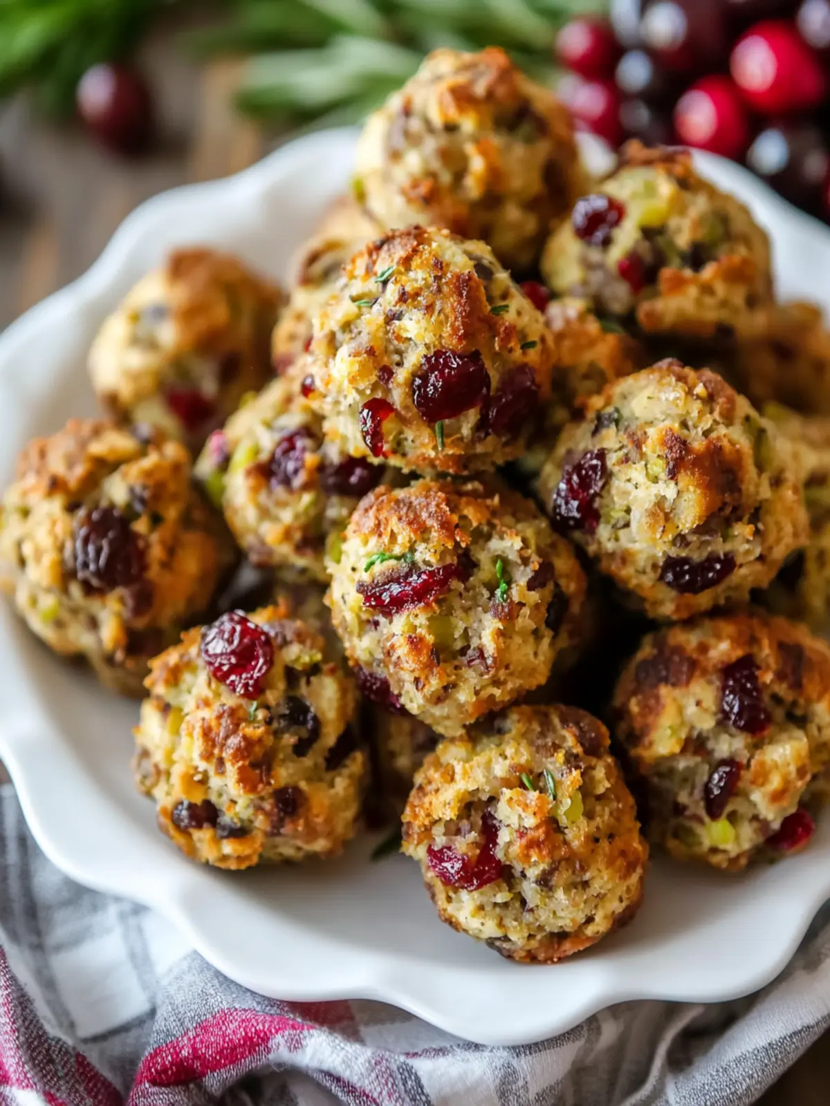 Savory Turkey Cranberry Stuffing Balls for Cozy Nights 3 Turkey Cranberry Stuffing Balls