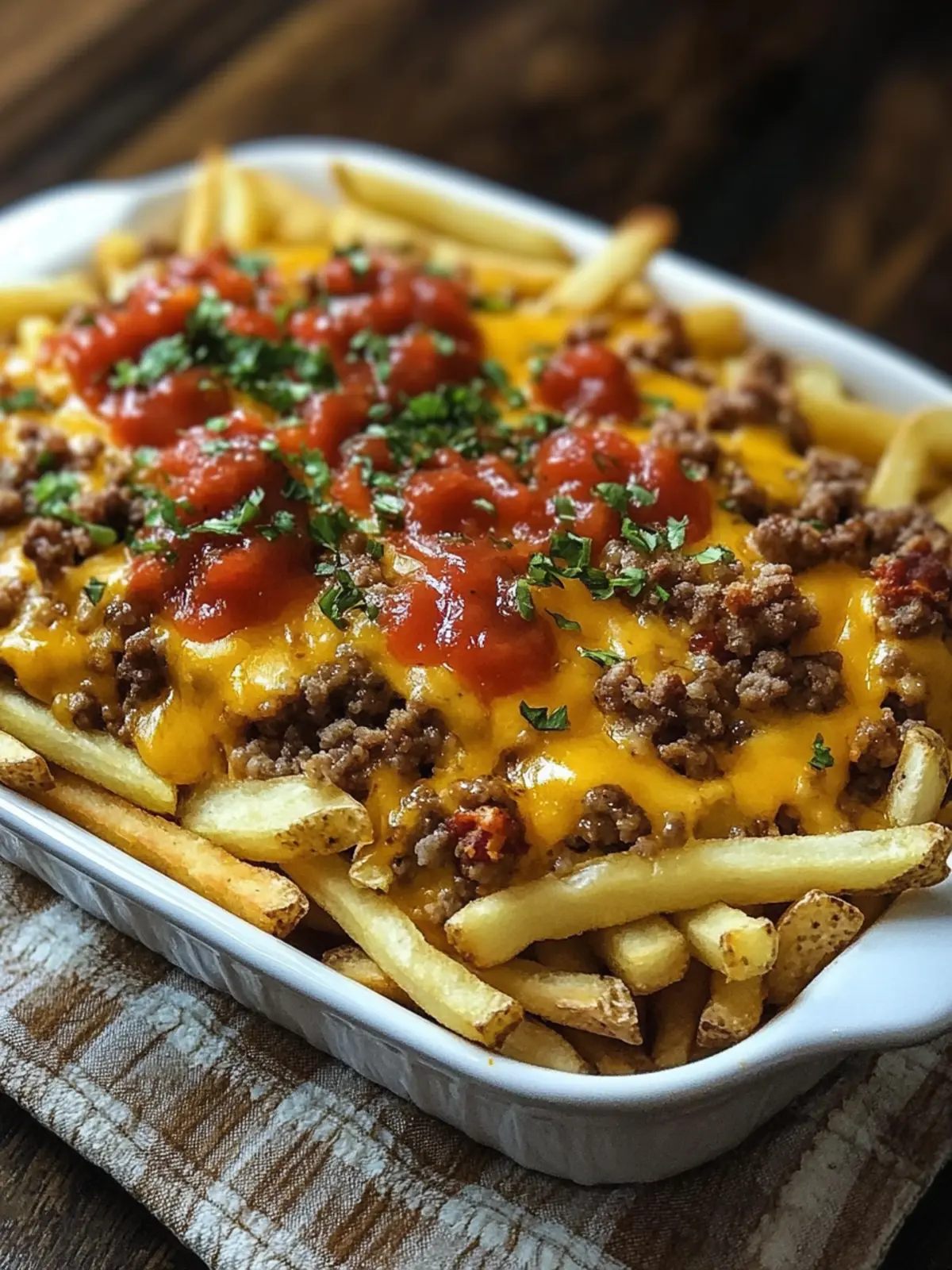 Cheeseburger French Fry Casserole: Comfort Food Bliss! 3 Cheeseburger French Fry Casserole