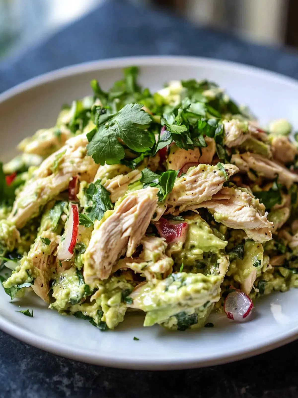 Avocado Chicken Salad Bliss: Creamy, No Mayo Delight 3 avocado chicken salad