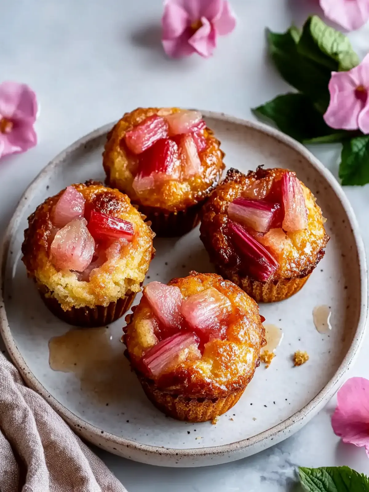 Irresistible Upside Down Rhubarb Muffins You'll Crave Daily 5 Irresistible Upside Down Rhubarb Muffins