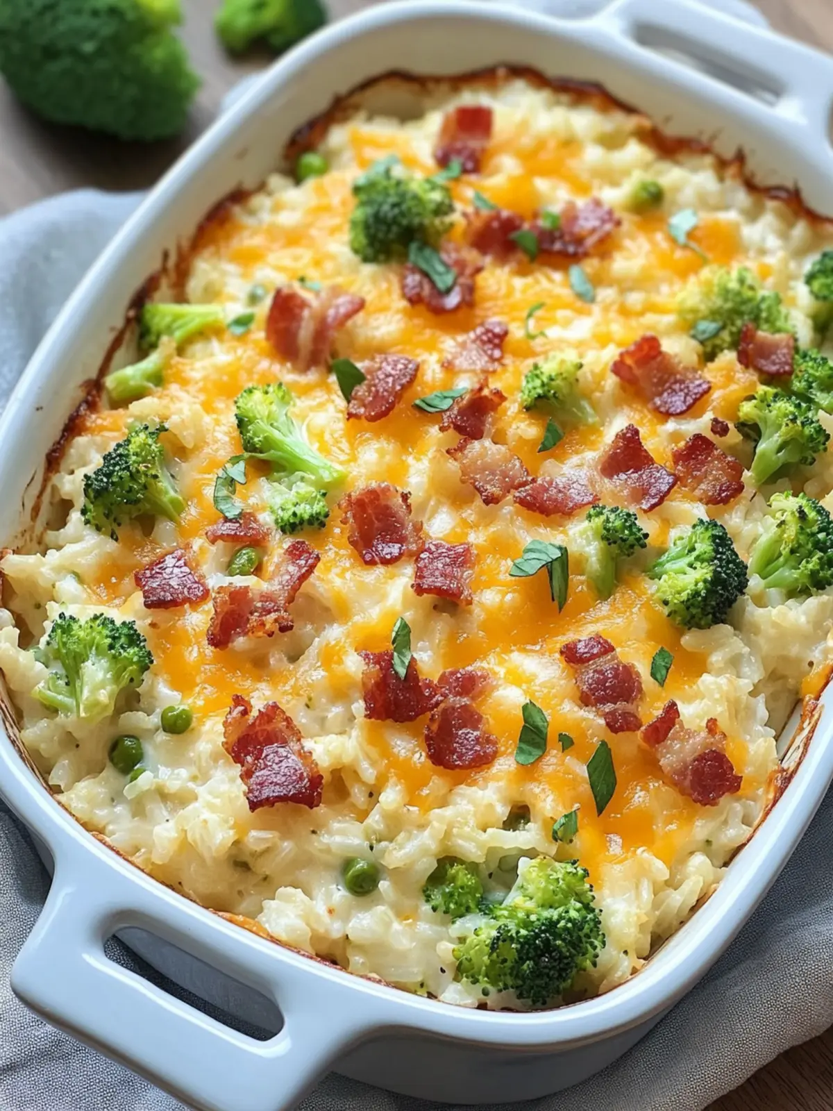 Bacon Cheddar Broccoli Rice Casserole: Ultimate Comfort Dish 2 Bacon Cheddar Broccoli Rice Casserole