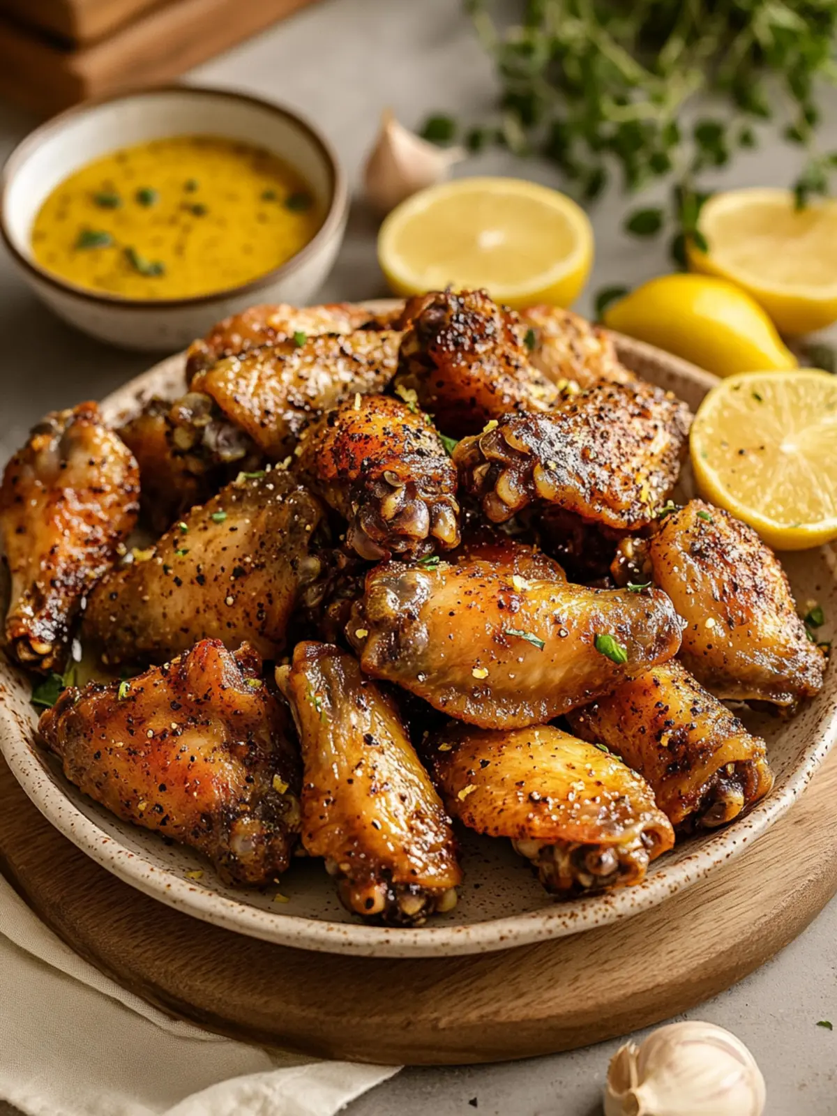 Lemon Pepper Wings: Crispy Perfection for Any Night In 4 Lemon Pepper Wings