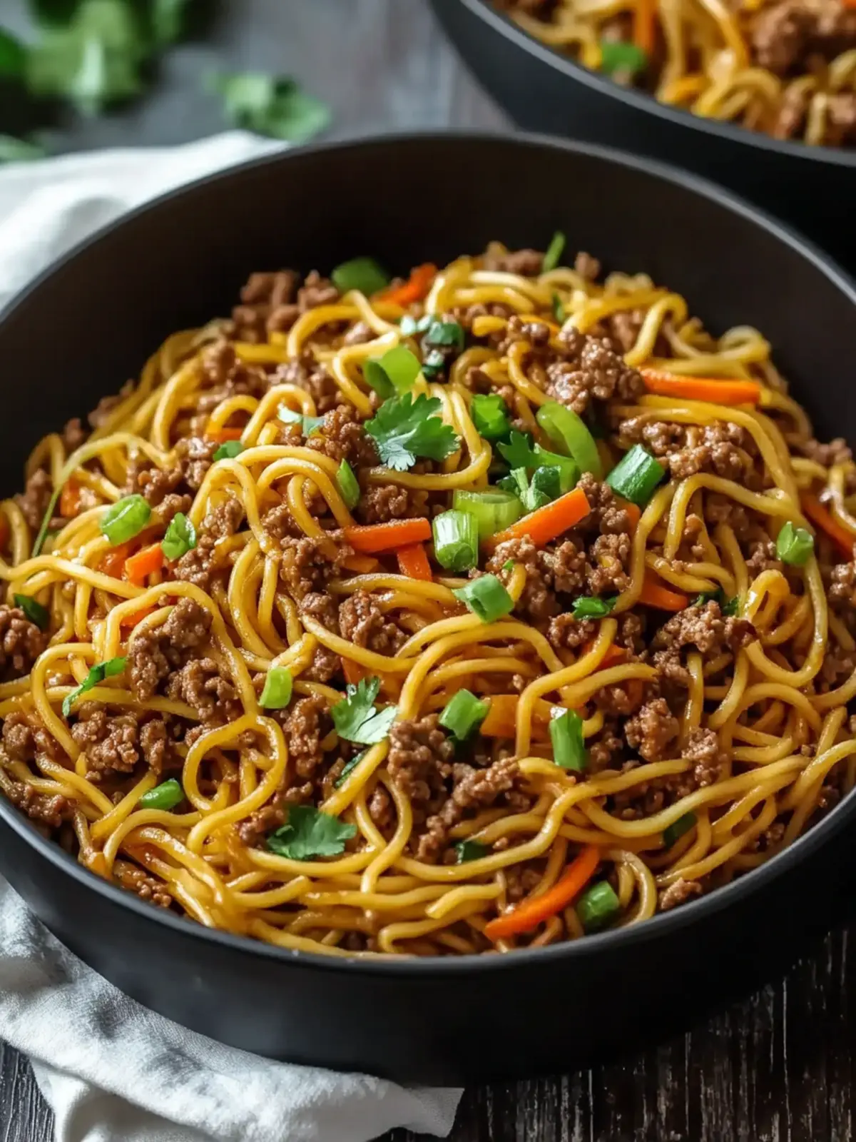 Savory Ground Beef Lo Mein Ready in Just 30 Minutes 5 Ground Beef Lo Mein