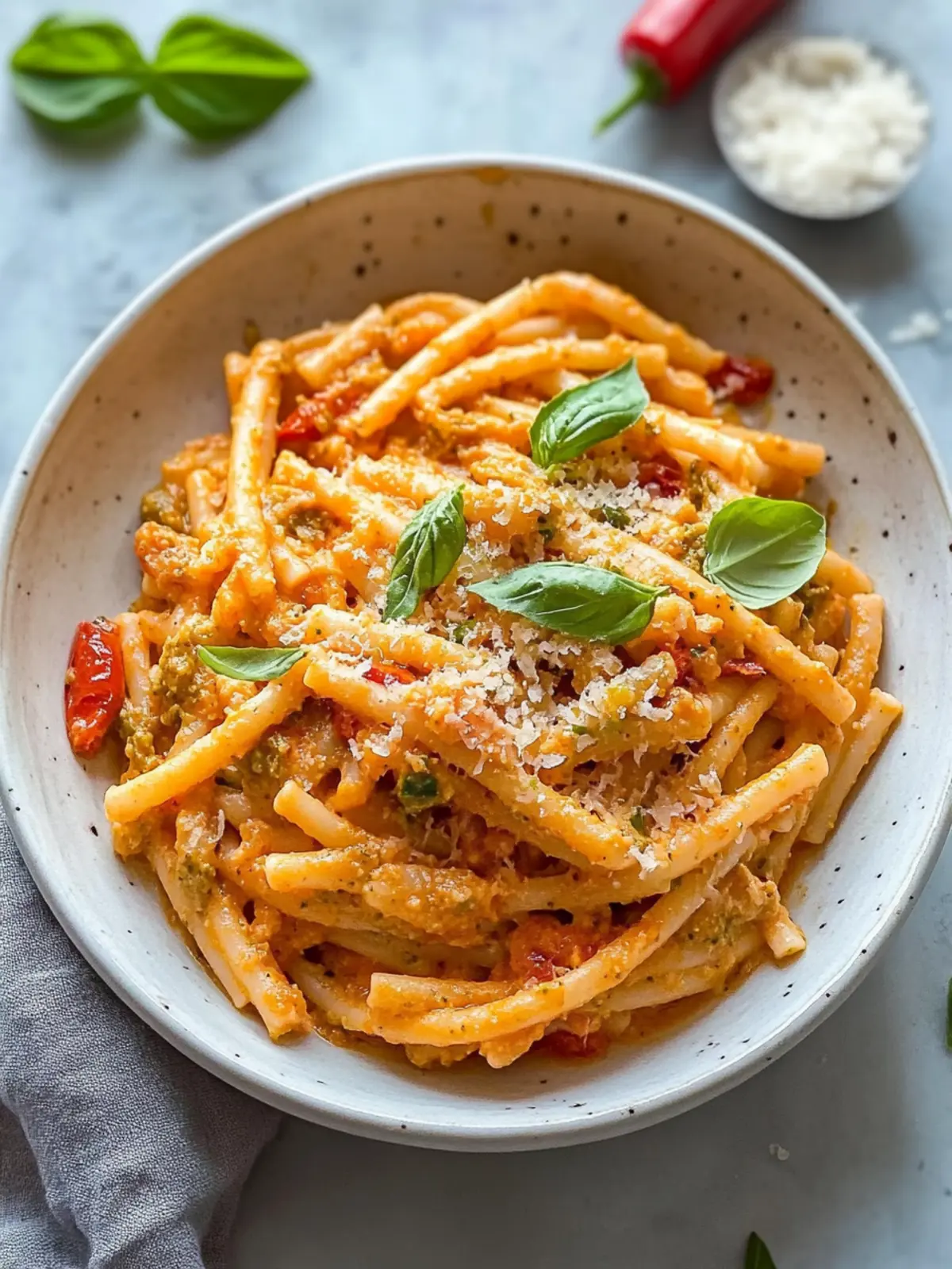 Creamy Red Pesto Pasta Ready in Under 30 Minutes 3 Red Pesto Pasta