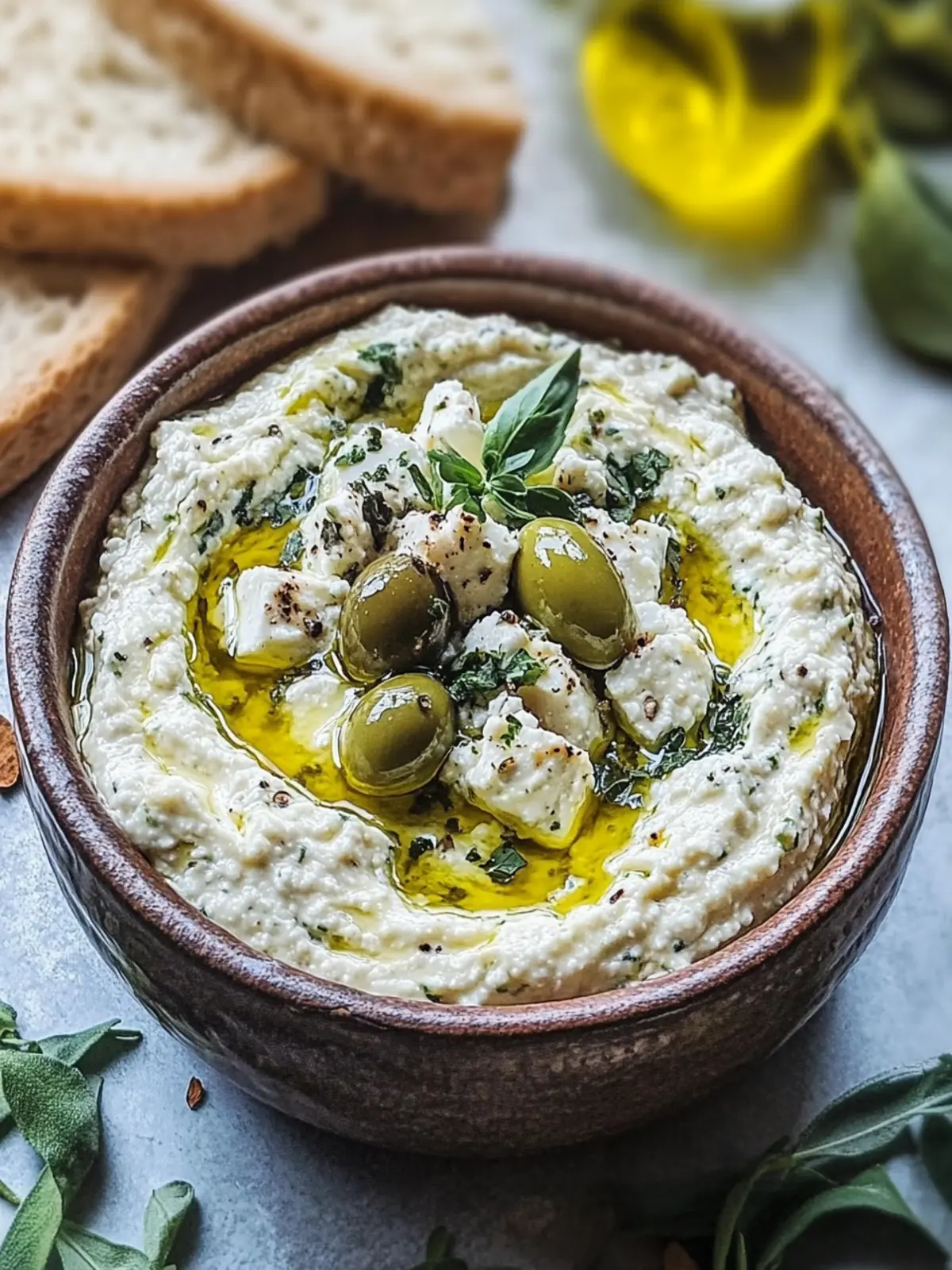 Creamy Feta & Green Olive Spread That Will Wow Your Guests 2 Creamy Feta & Green Olive Spread