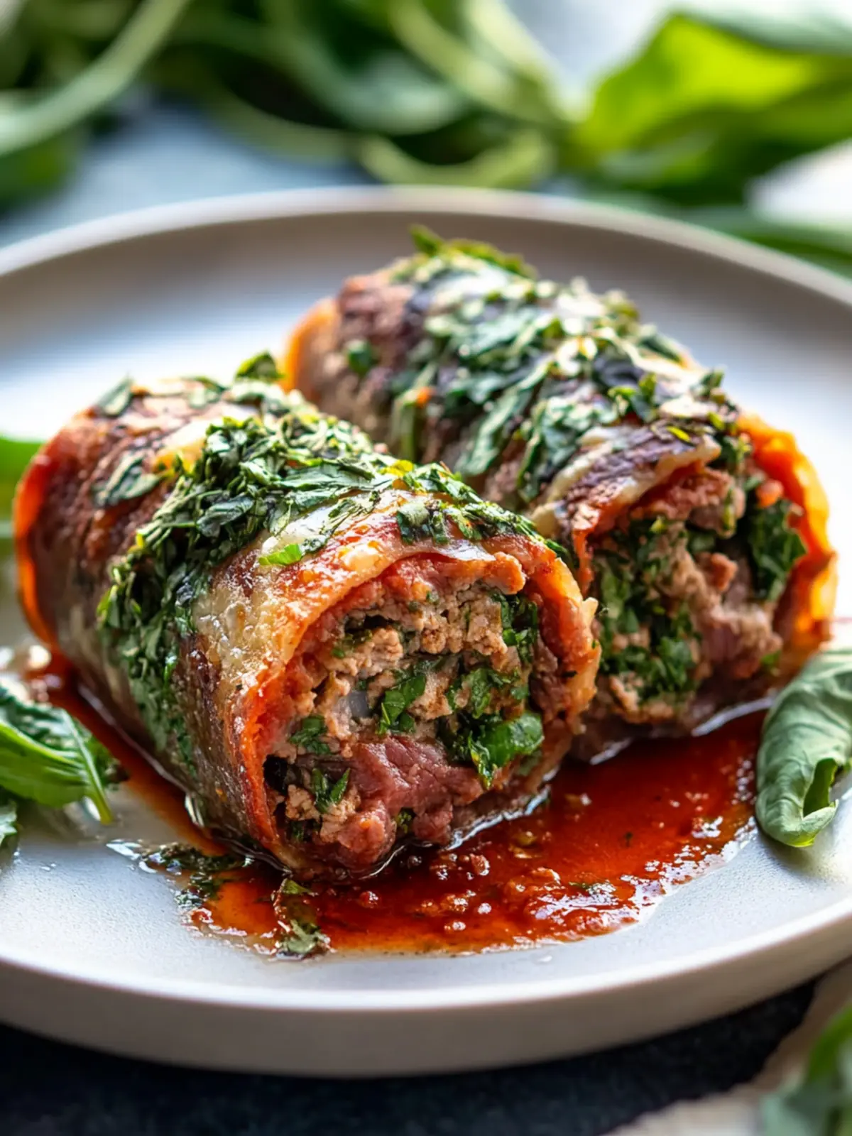 Herb-Infused Beef Braciole Delight: Roll into Flavor Bliss 5 Herb-Infused Beef Braciole Delight