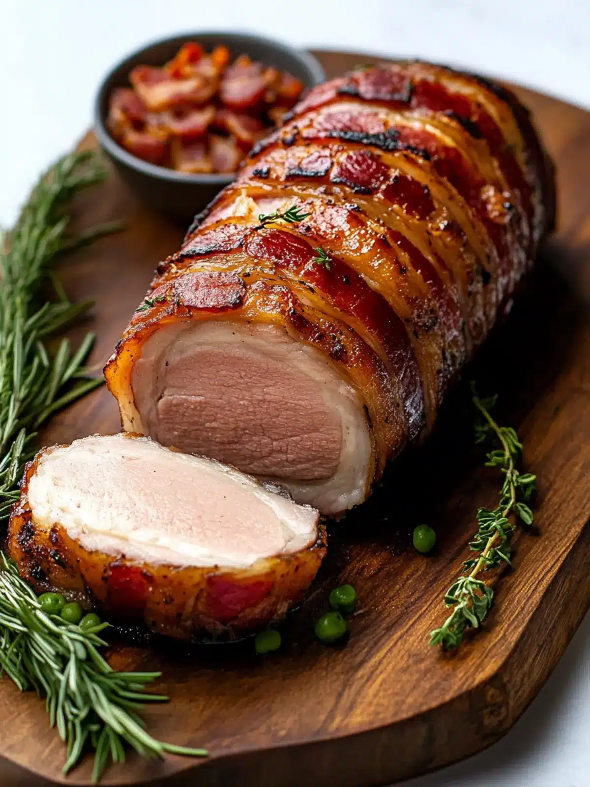 Bacon Wrapped Pork Tenderloin: Effortlessly Juicy & Flavorful 3 Bacon Wrapped Pork Tenderloin