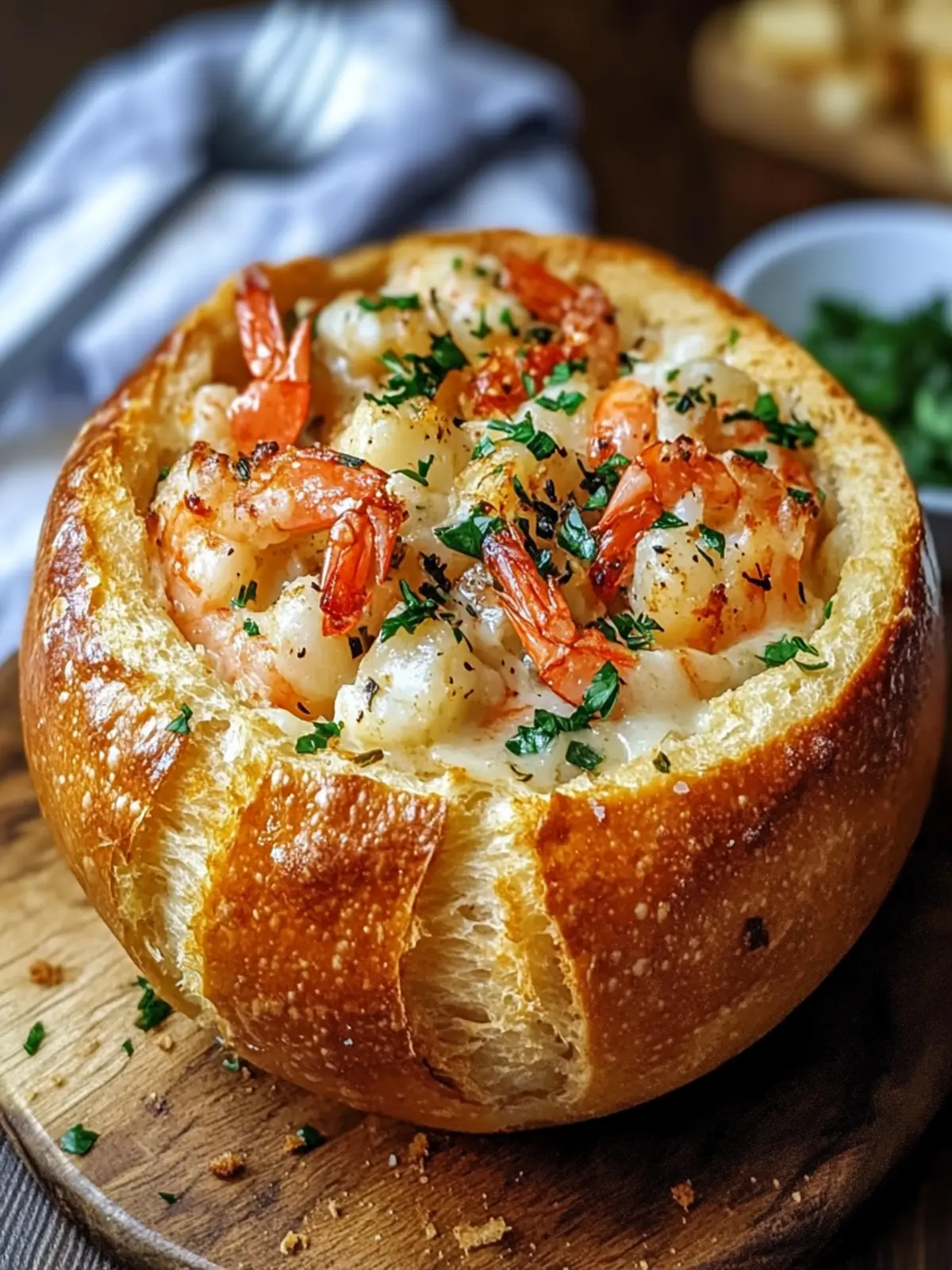 Creamy Seafood Stuffed Bread Bowl Recipe for Cozy Nights 4 Seafood Stuffed Bread Bowl Recipe