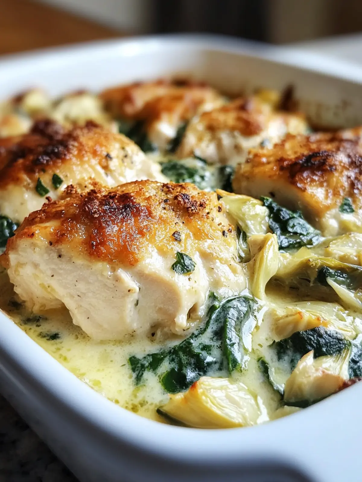Spinach Artichoke Chicken Bake Recipe for Busy Weeknights 5 Spinach Artichoke Chicken Bake Recipe