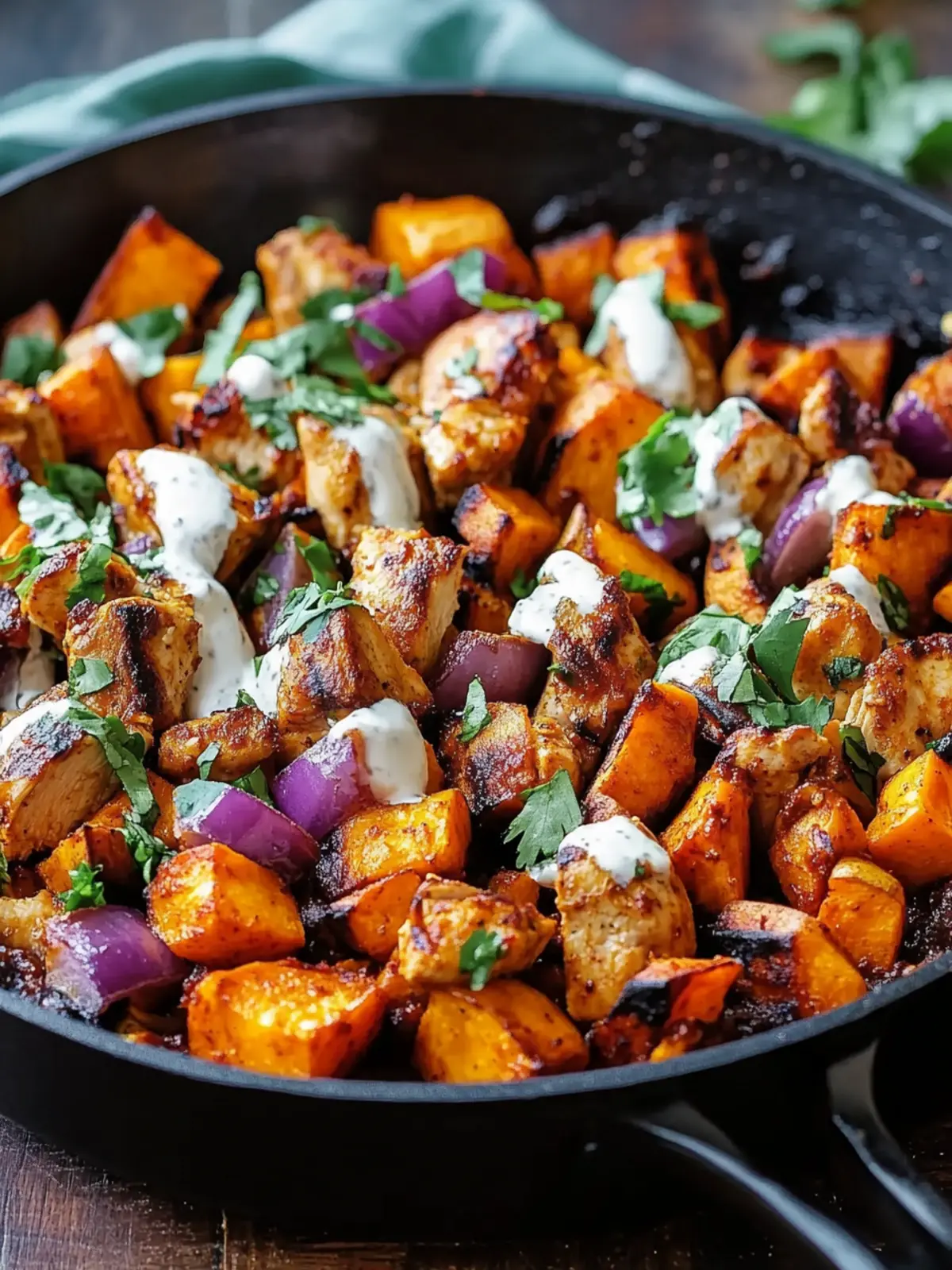 BBQ Chicken Sweet Potato Skillet: A Cozy Weeknight Delight 4 BBQ Chicken Sweet Potato Skillet