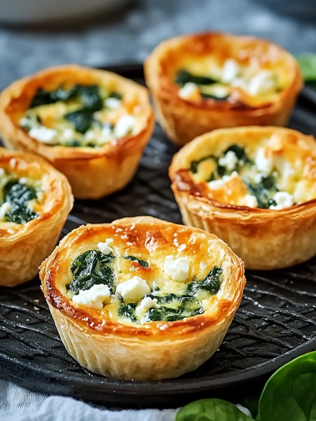 Mini-Quiches mit Spinat und Feta: Healthy Bites for Any Day 2 Mini-Quiches mit Spinat und Feta