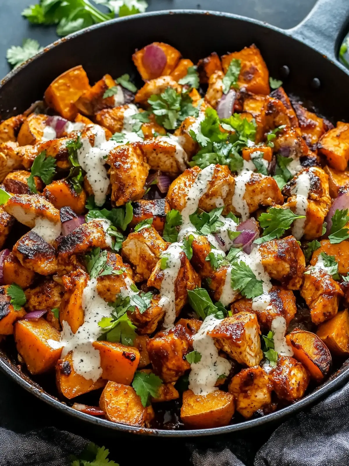 BBQ Chicken Sweet Potato Skillet: A Cozy Weeknight Delight 2 BBQ Chicken Sweet Potato Skillet
