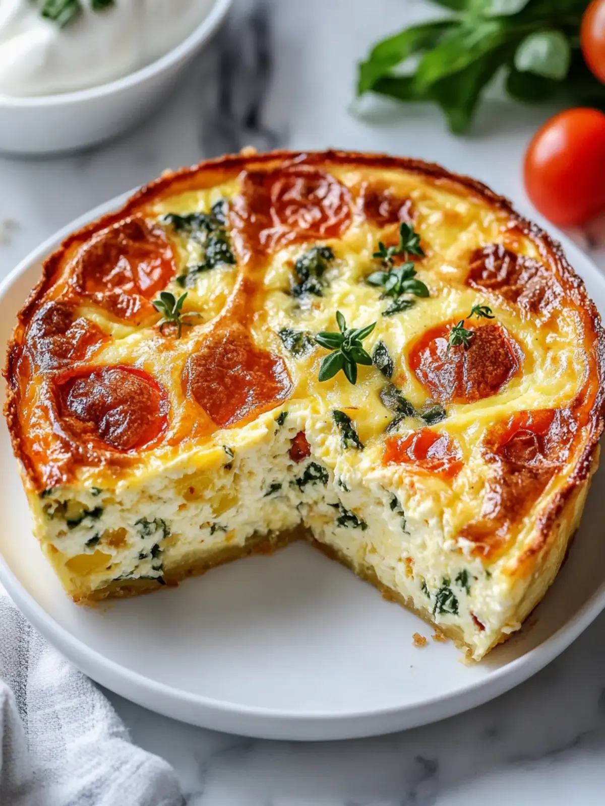 Dreamy Fluffy Crustless Quiche for Your Healthy Breakfast Bliss 4 Dreamy Fluffy Crustless Quiche
