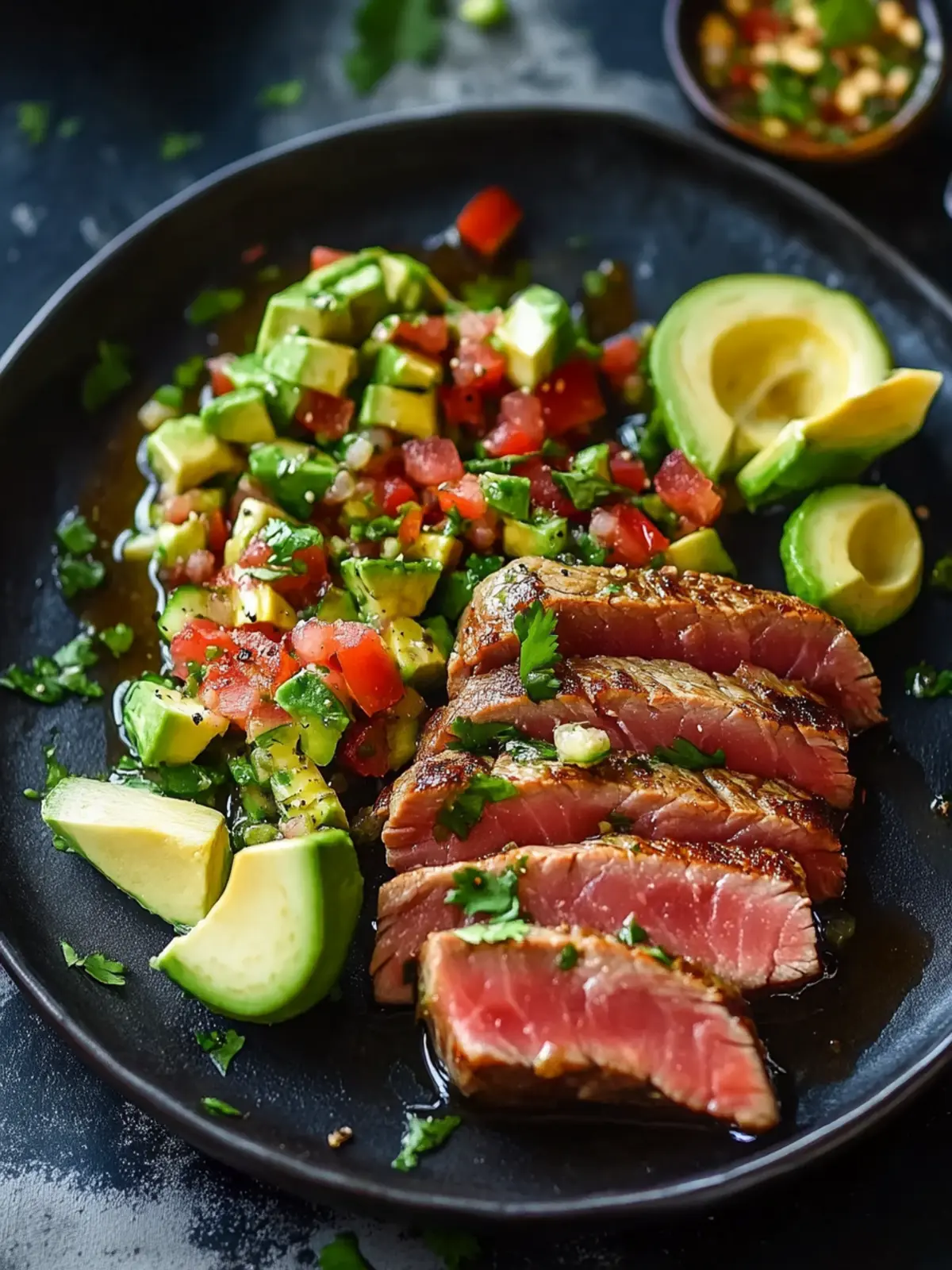 Tuna Steak with Avocado Salsa: Your New Favorite Healthy Meal 2 Tuna Steak with Avocado Salsa