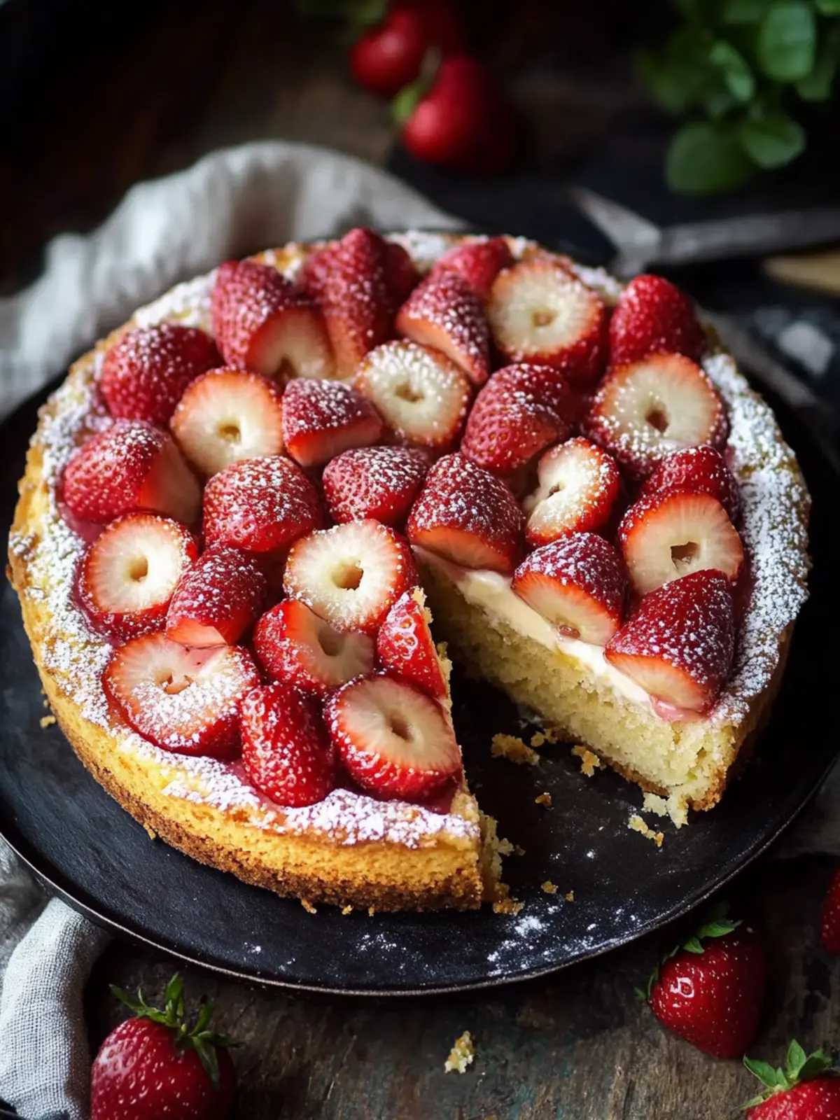 Easy Torta de Fresa Sencilla with Lemon Zest Twist 2 Torta de fresa sencilla y fácil