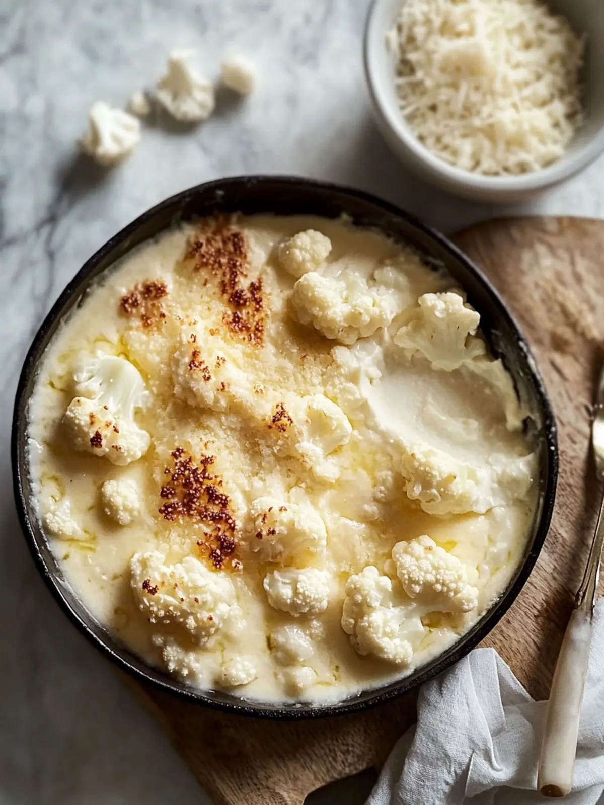 Creamy Cauliflower Cheese Bake for Guilt-Free Comfort 2 Cauliflower Cheese