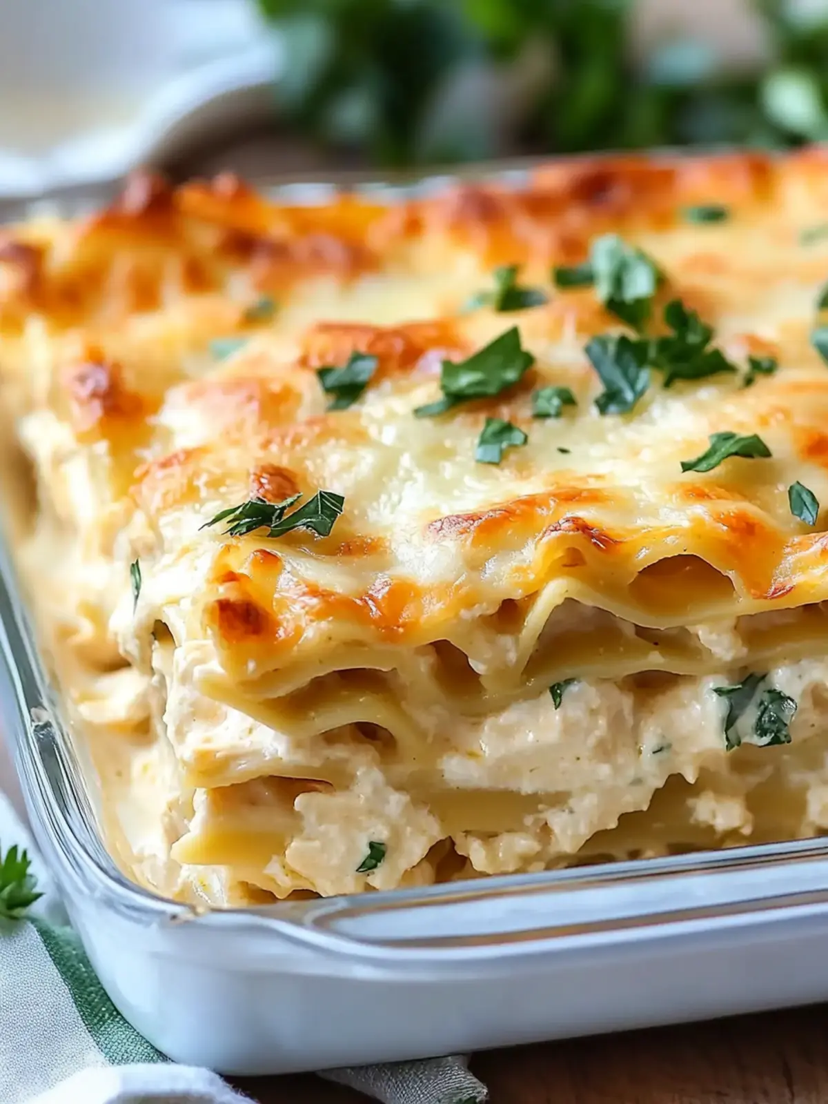 Creamy Chicken Alfredo Lasagna: The Best Easy Recipe Ever 2 The Best Easy Chicken Alfredo Lasagna