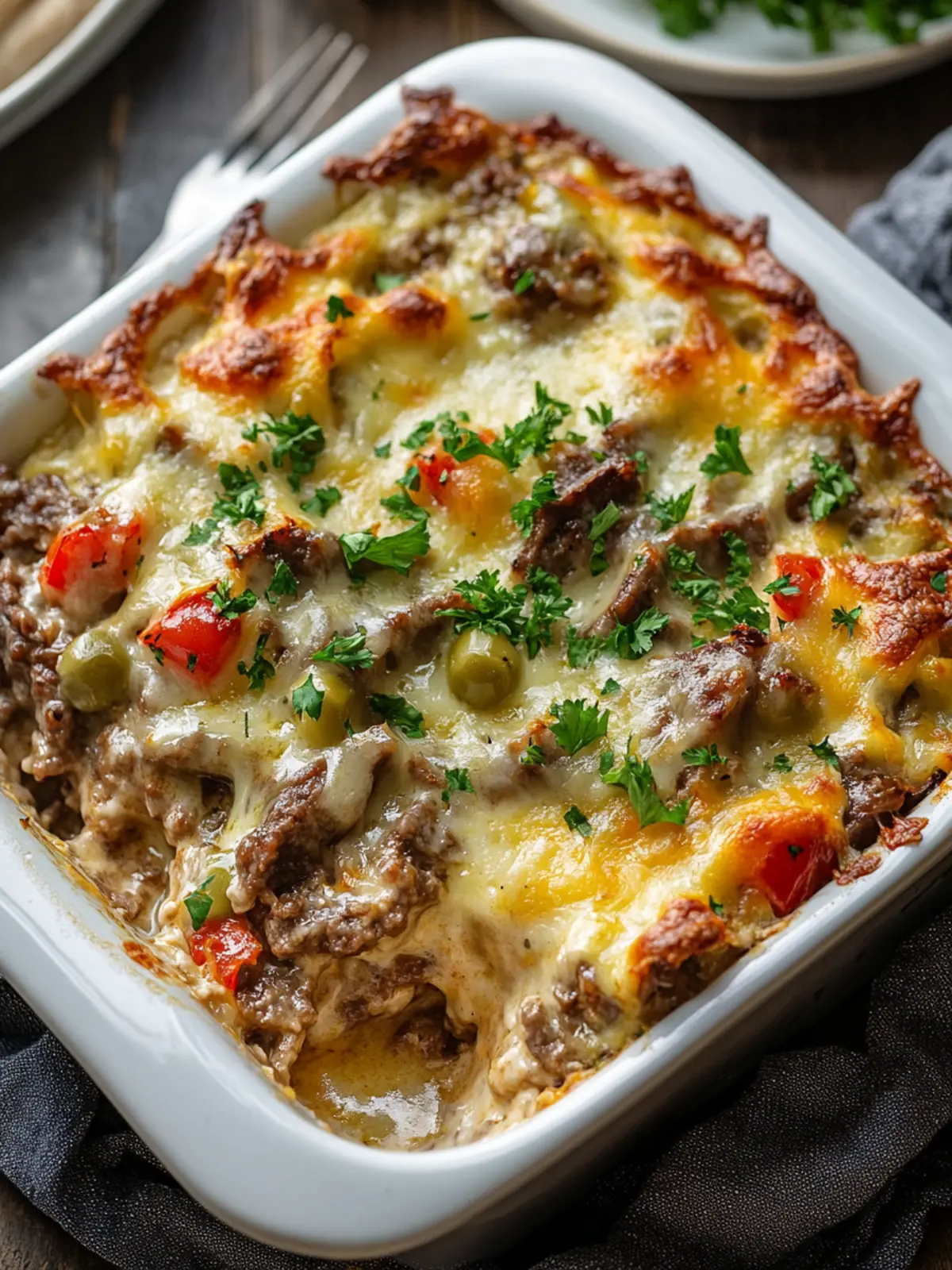 Mouthwatering Philly Cheesesteak Casserole for Cozy Nights 5 Philly Cheesesteak Casserole