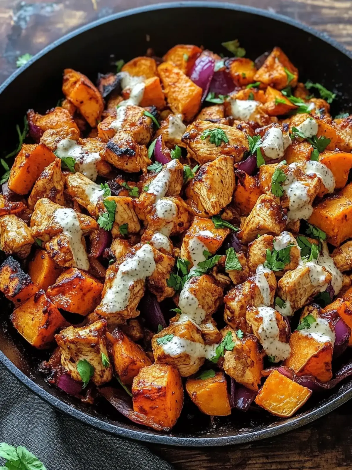 BBQ Chicken Sweet Potato Skillet: A Cozy Weeknight Delight 3 BBQ Chicken Sweet Potato Skillet