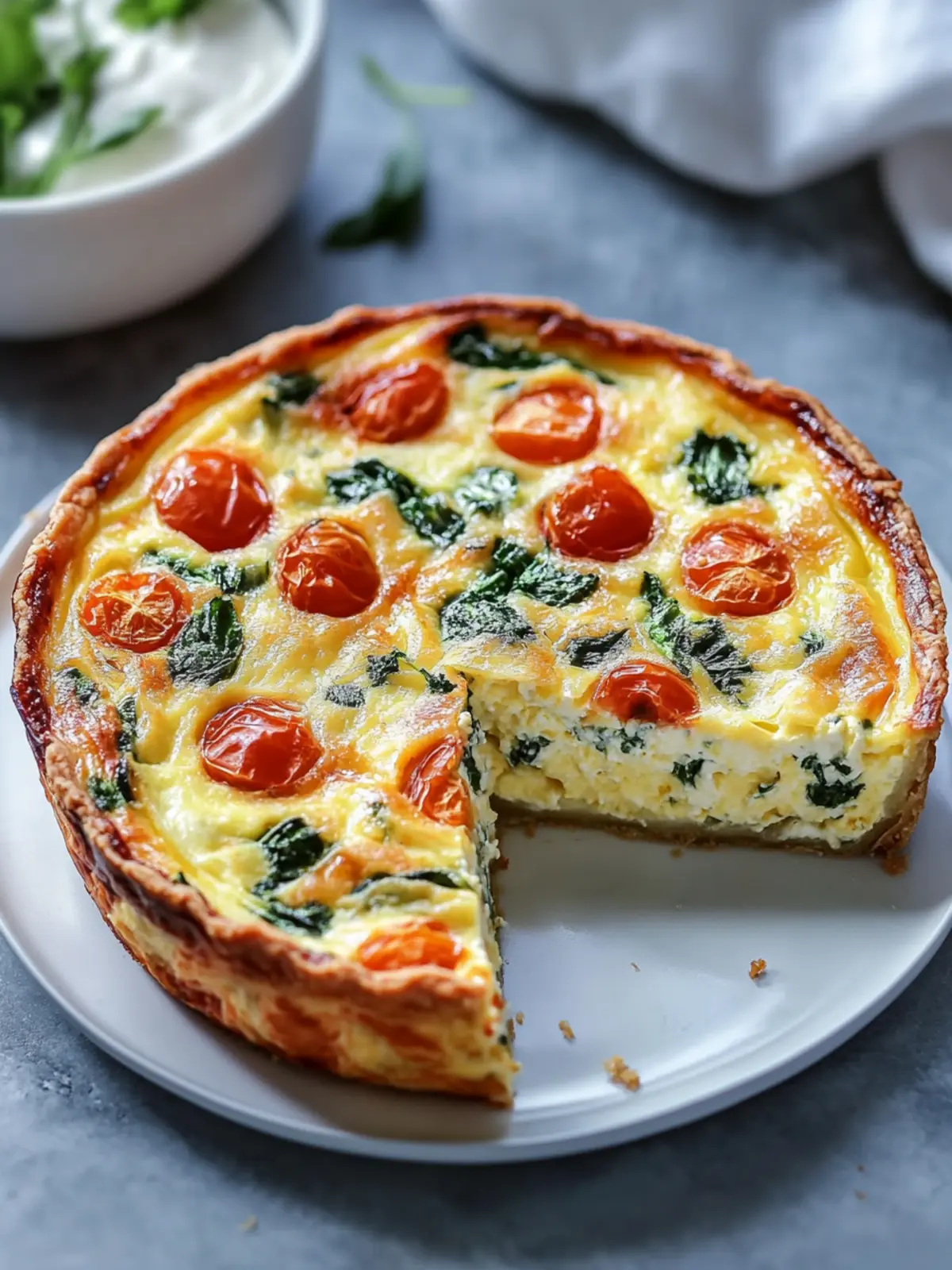 Dreamy Fluffy Crustless Quiche for Your Healthy Breakfast Bliss 2 Dreamy Fluffy Crustless Quiche