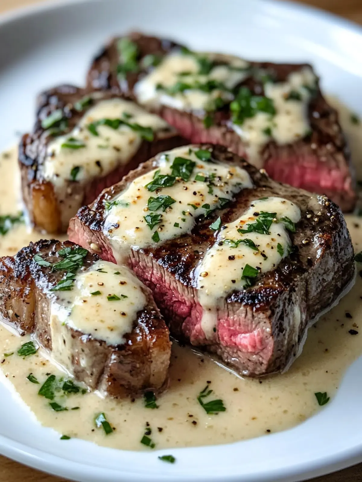 Garlic Butter Steak With Parmesan Cream Sauce: Pure Comfort! 5 Garlic Butter Steak With Parmesan Cream Sauce