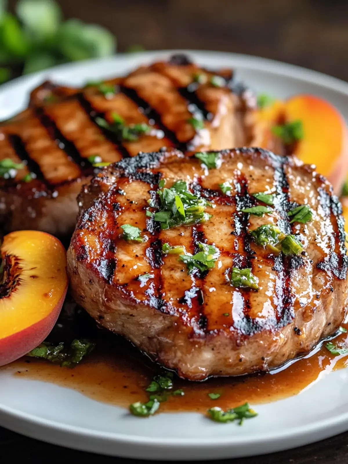 Grilled Pork Chops with Peach BBQ Glaze for Effortless Evenings 5 Grilled Pork Chops with Peach BBQ Glaze