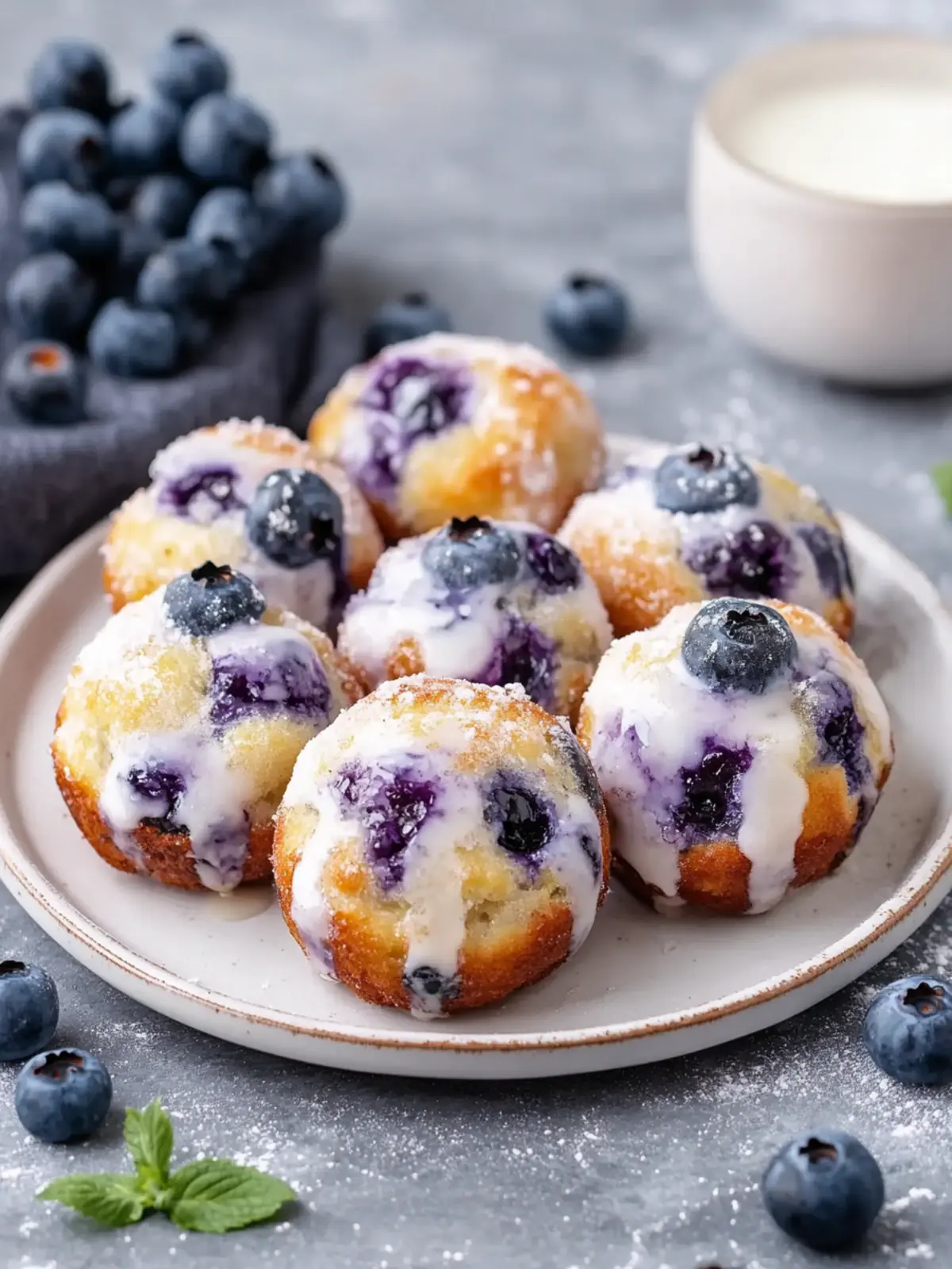 Delicious Baked Blueberry Fritter Bites for Guilt-Free Snacking 4 Baked Blueberry Fritter Bites