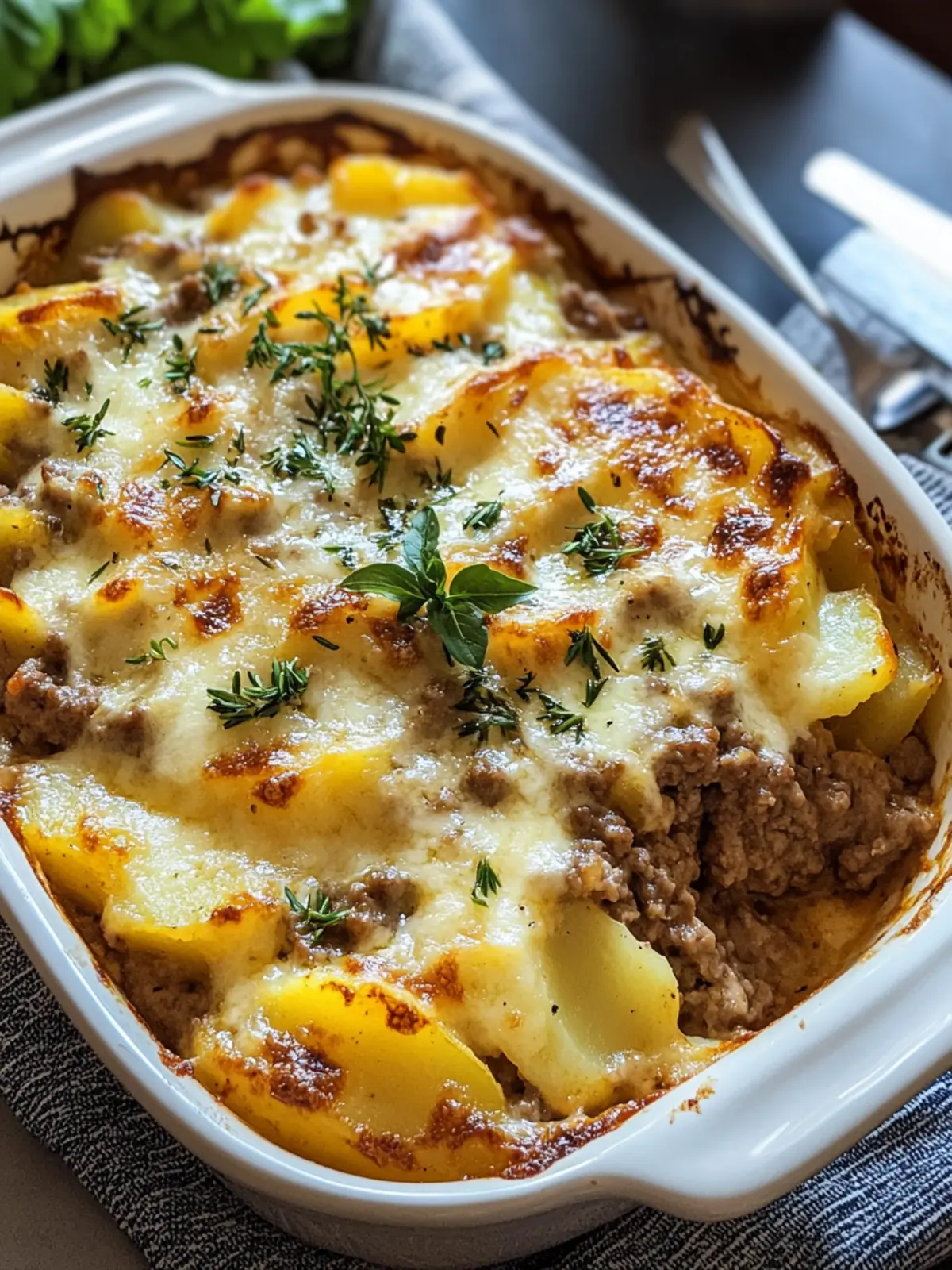 Easy Hamburger & Potato Casserole: A Family Favorite Dish 4 Easy Hamburger & Potato Casserole
