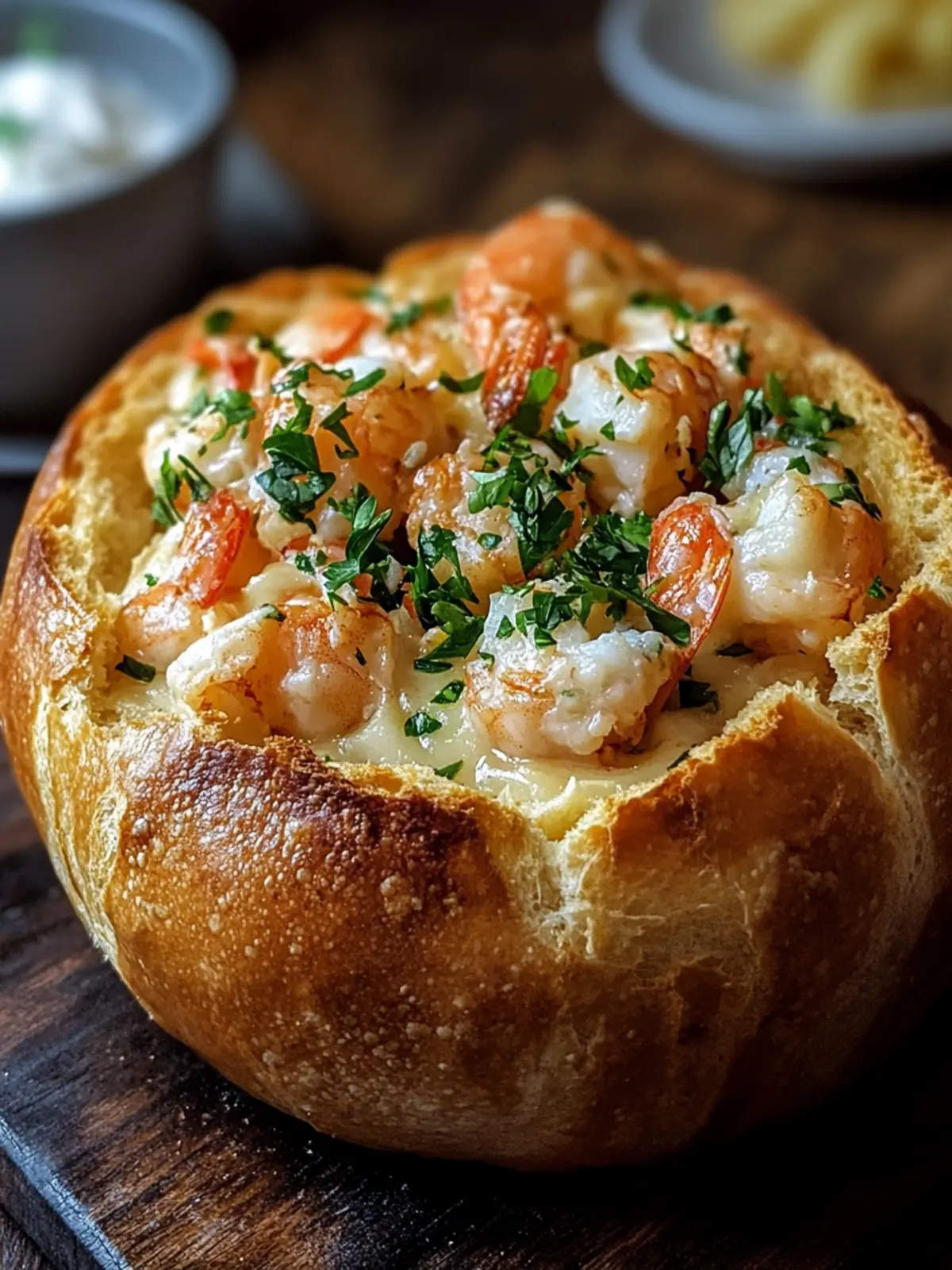 Creamy Seafood Stuffed Bread Bowl Recipe for Cozy Nights 2 Seafood Stuffed Bread Bowl Recipe
