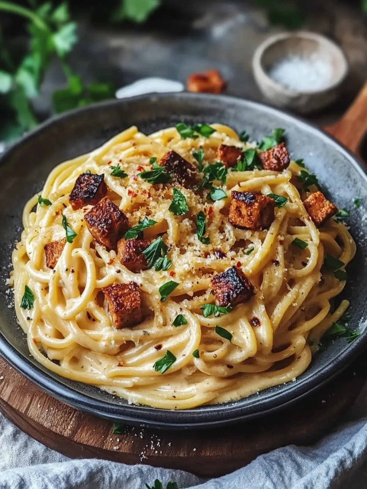 Creamy Vegan Carbonara That'll Wow Your Taste Buds 2 Creamy Vegan Carbonara