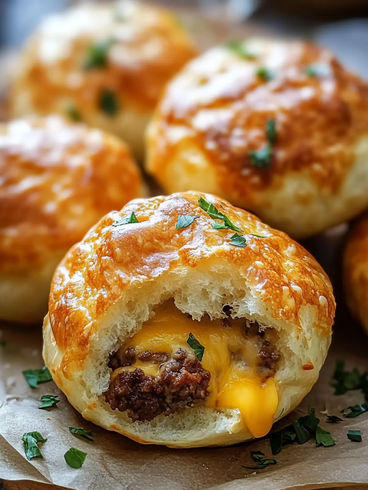 Garlic Parmesan Cheeseburger Bombs for Perfect Cozy Nights 3 Garlic Parmesan Cheeseburger Bombs