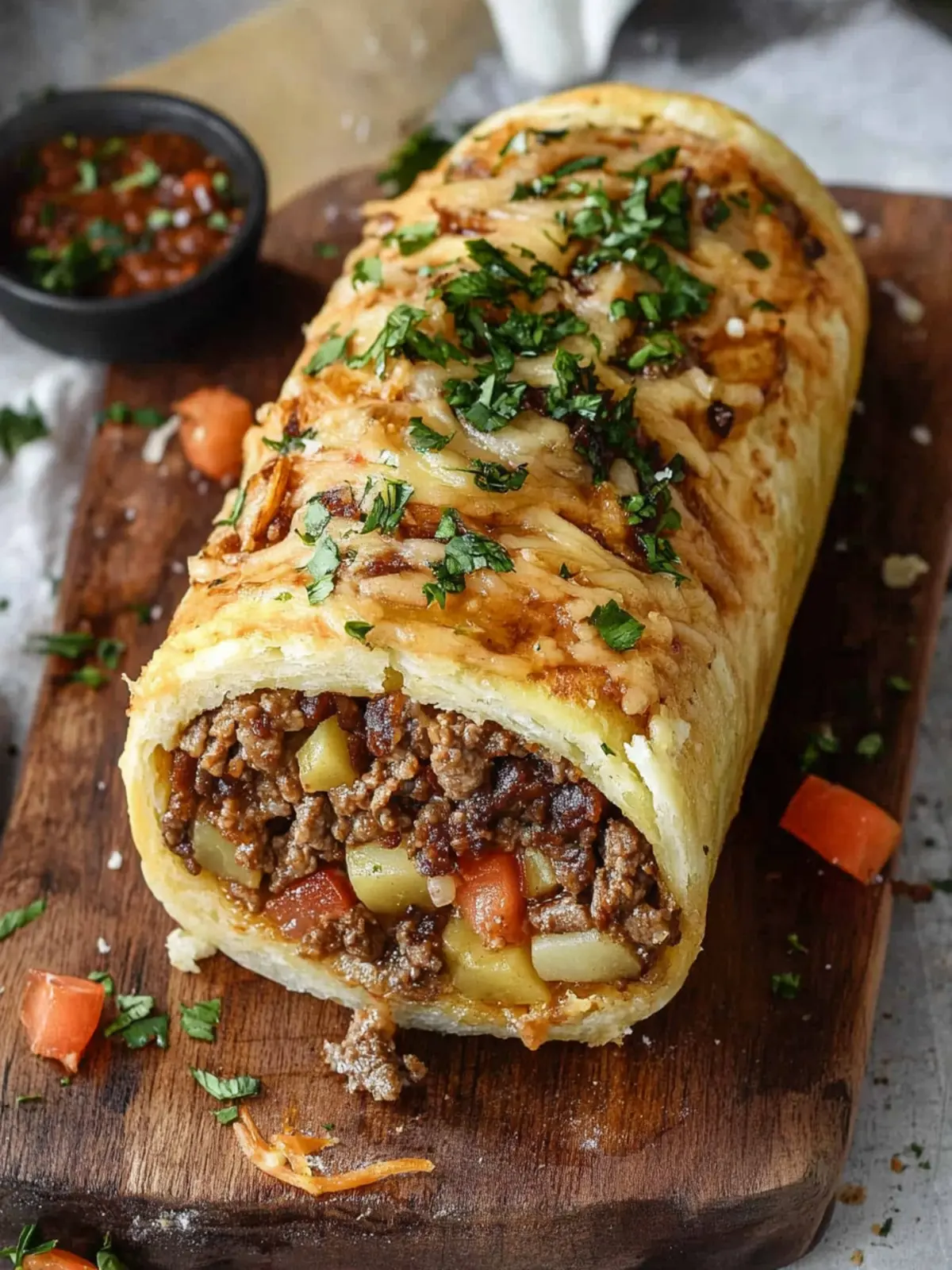 Ultimate Cheesy Beef and Potato Roll for Cozy Family Nights 3 Cheesy Beef and Potato Roll