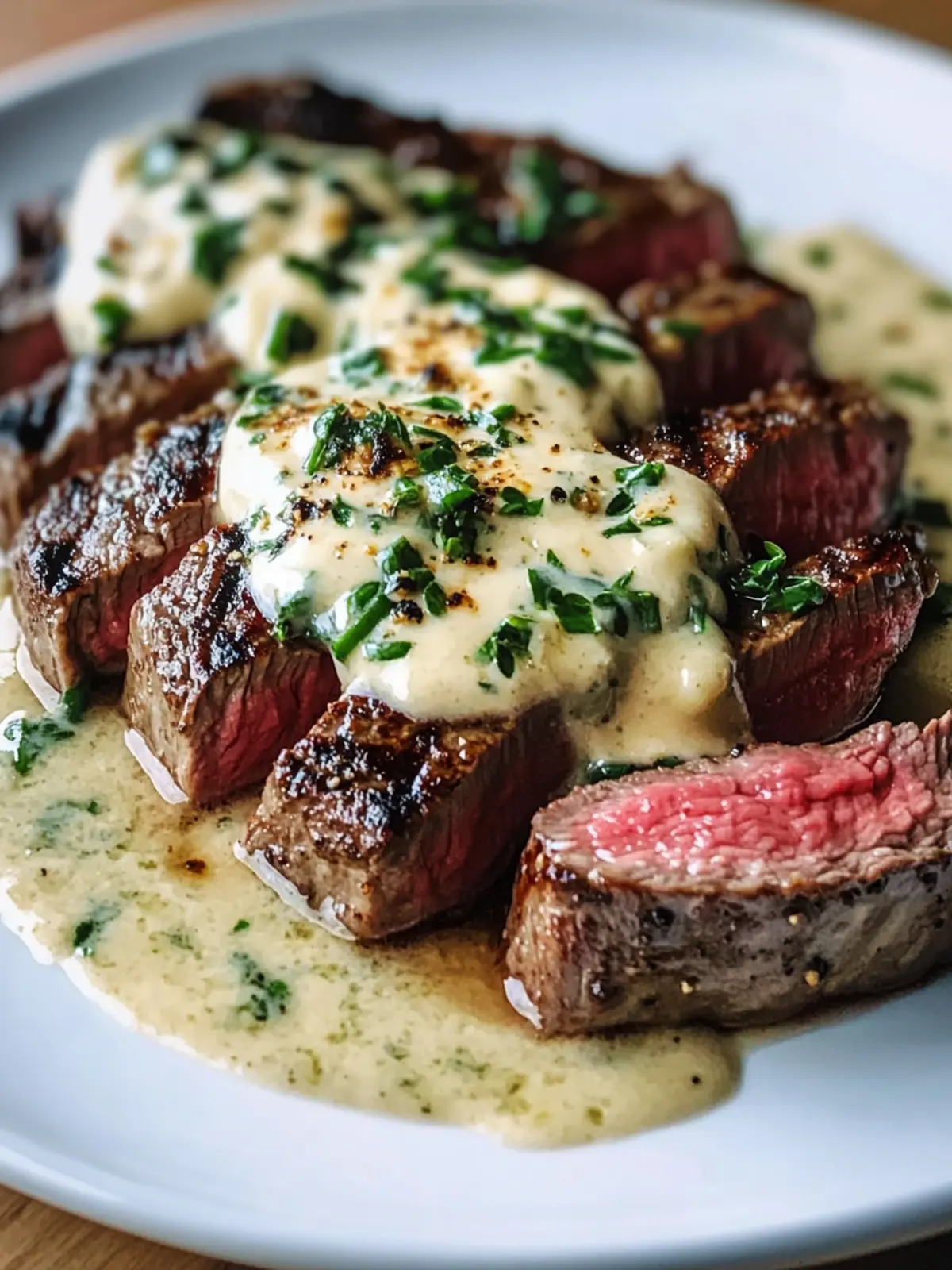 Garlic Butter Steak With Parmesan Cream Sauce: Pure Comfort! 4 Garlic Butter Steak With Parmesan Cream Sauce