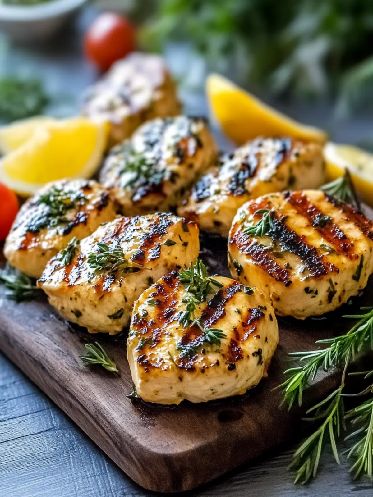 Savor Summer with Herb-Marinated Juicy Keto Chicken Delight 2 Kräuter-marinierter saftiger gegrillter Keto-Hühnchen für den Sommer