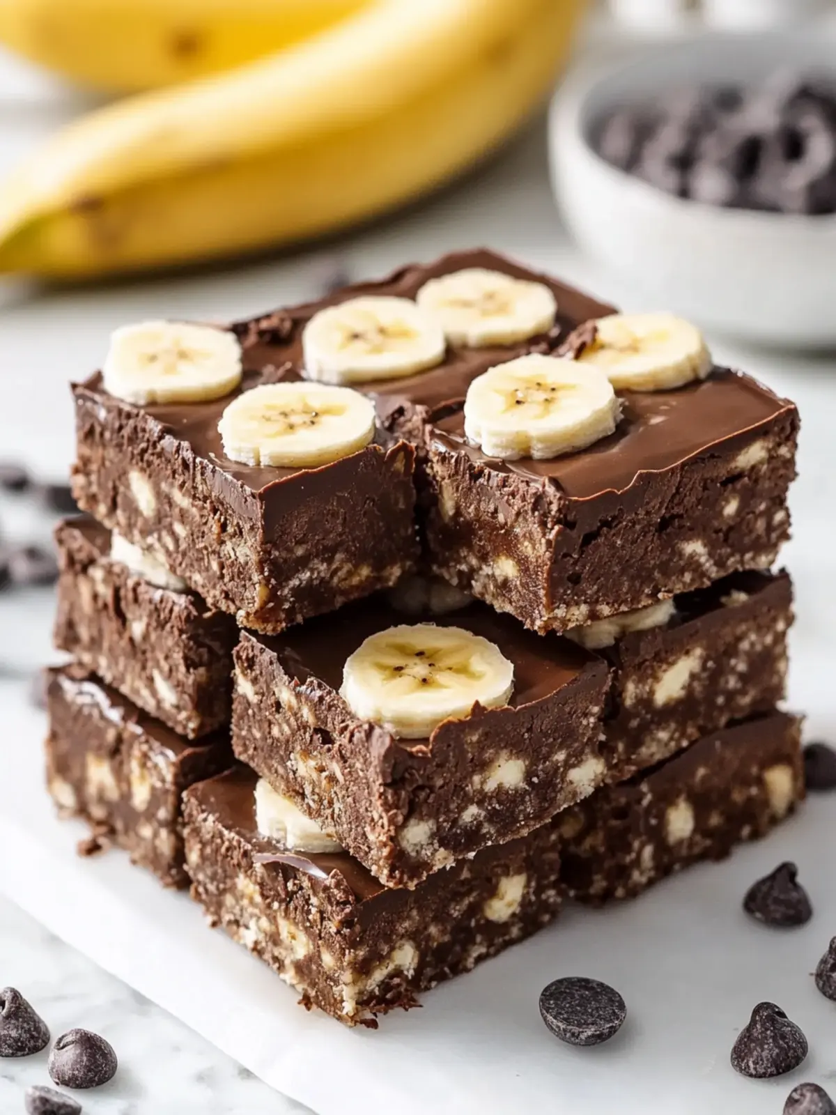 No-Bake Chocolate Banana Squares: Guilt-Free Bliss Awaits 3 No-Bake Chocolate Banana Squares