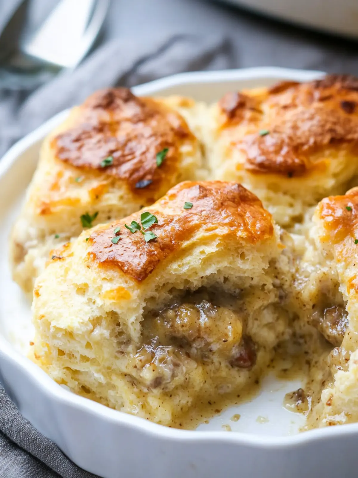 Ultimate Biscuits and Gravy Casserole for Cozy Mornings 4 Biscuits and Gravy Casserole