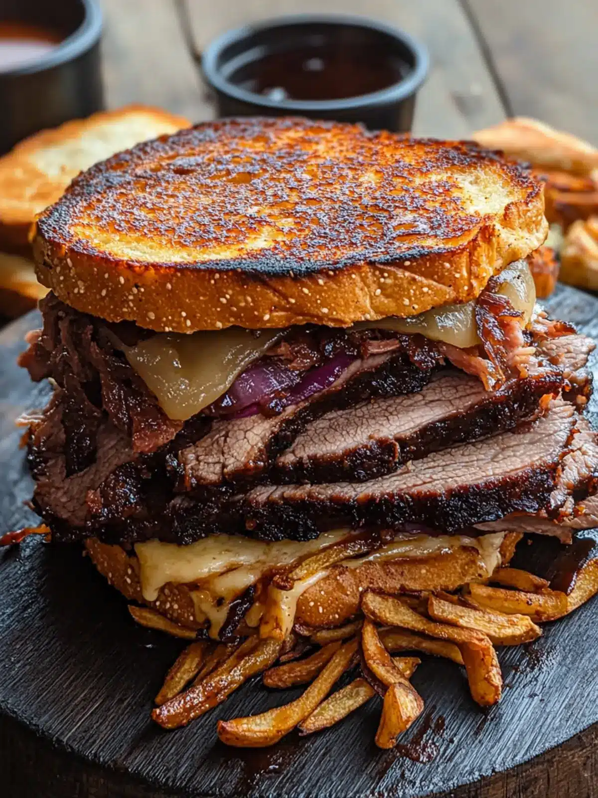 Savory BBQ Brisket Melts: Your New Favorite Comfort Food! 2 BBQ Brisket Melts