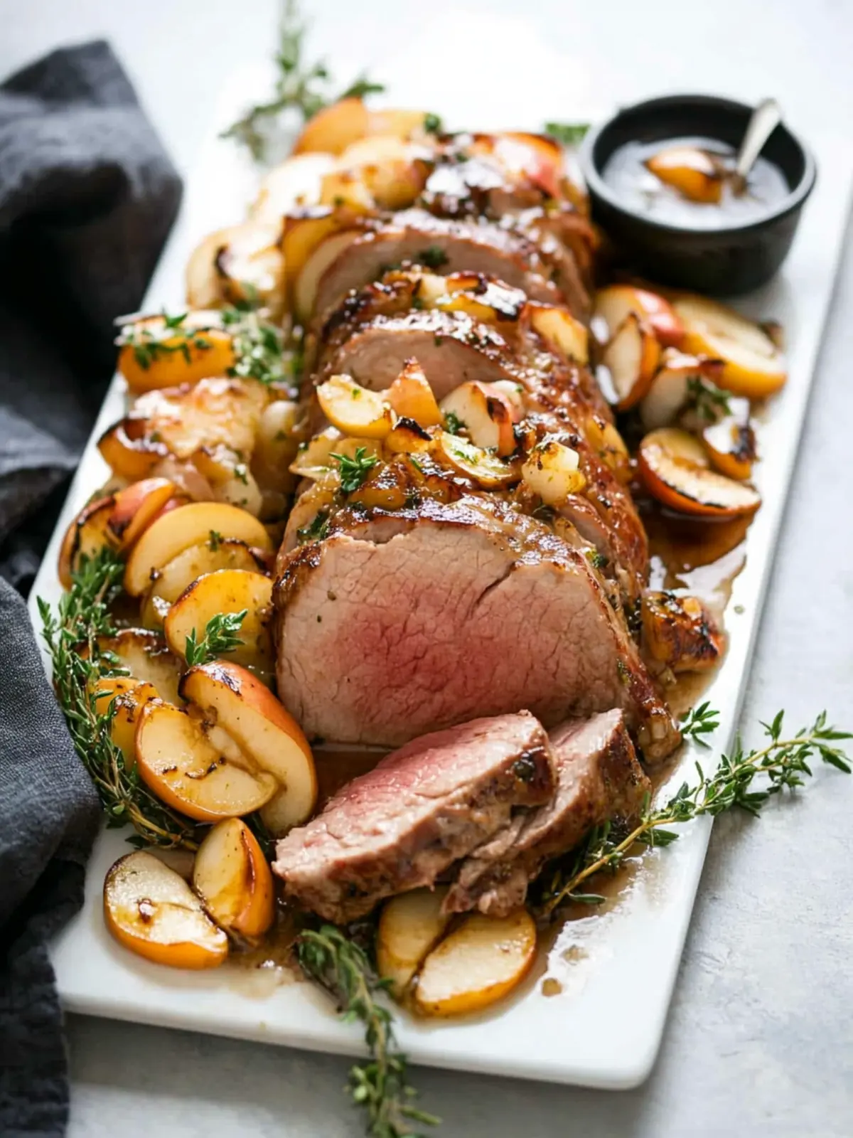 Sweet and Savory Pork Tenderloin with Apples Delight 5 Pork Tenderloin with Apples