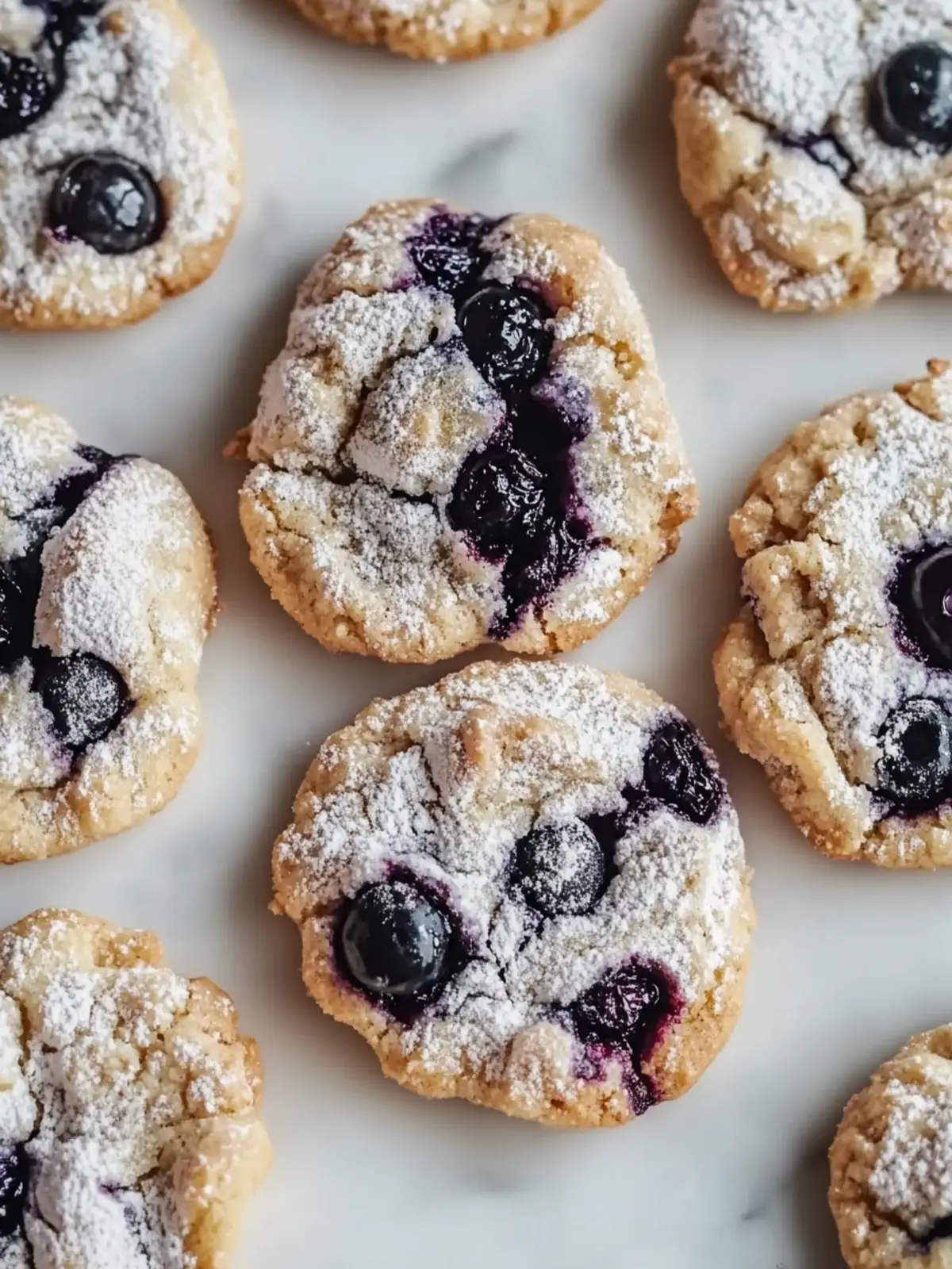 Blueberry Crinkle Cookies: Sweet Summer Delights Made Easy 3 Blueberry Crinkle Cookies