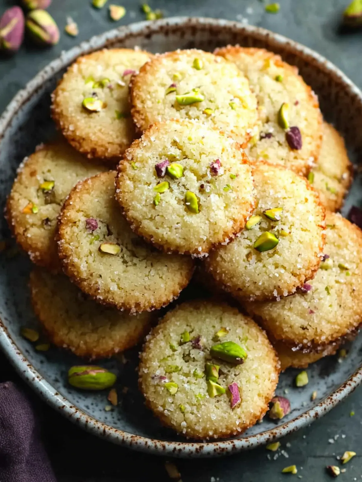 Buttery Pistachio Shortbread Cookies for Effortless Indulgence 2 Pistachio Shortbread Cookies